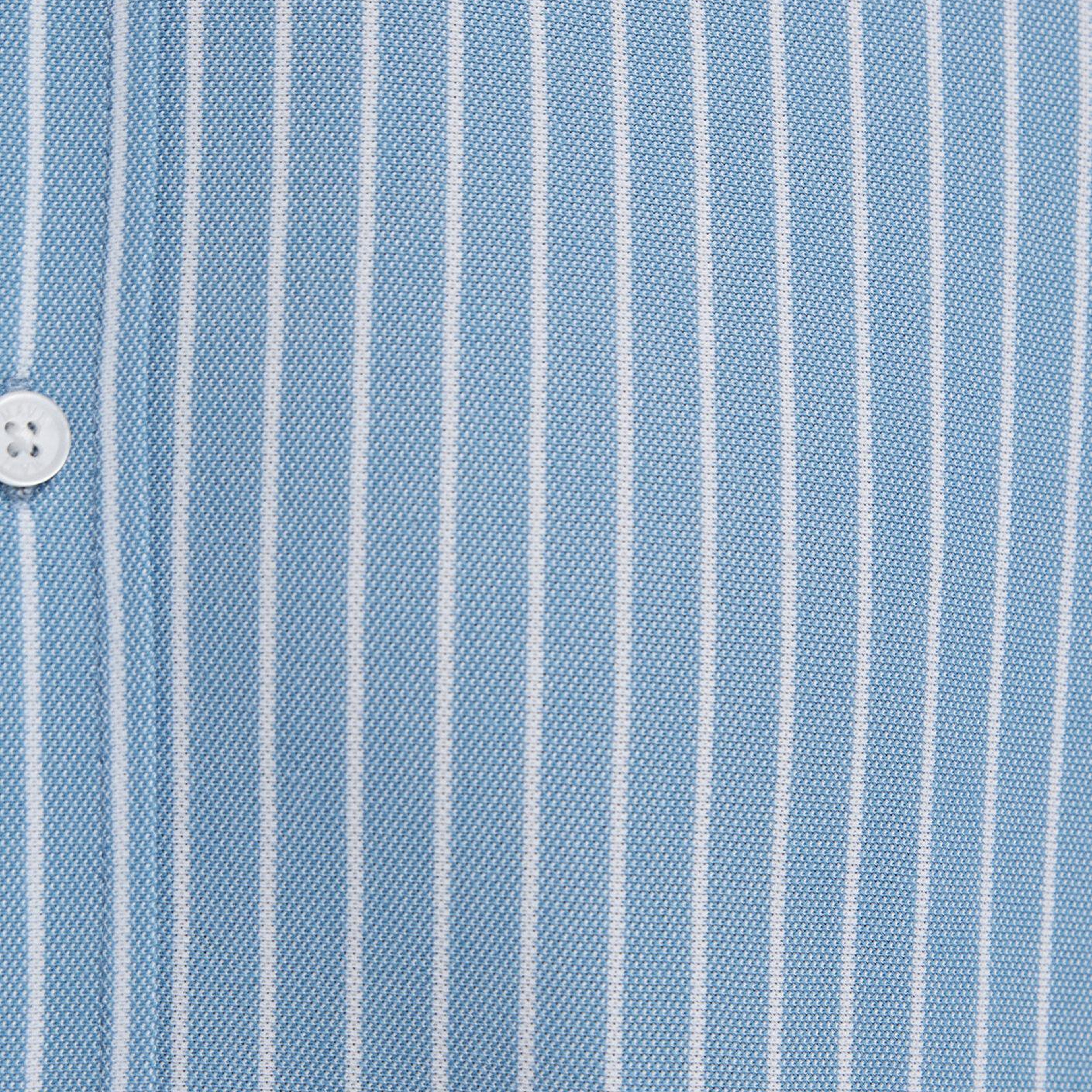 Mavi Çizgili Mavi Gömlek Slim Fit / Dar Kesim 0211404-91579