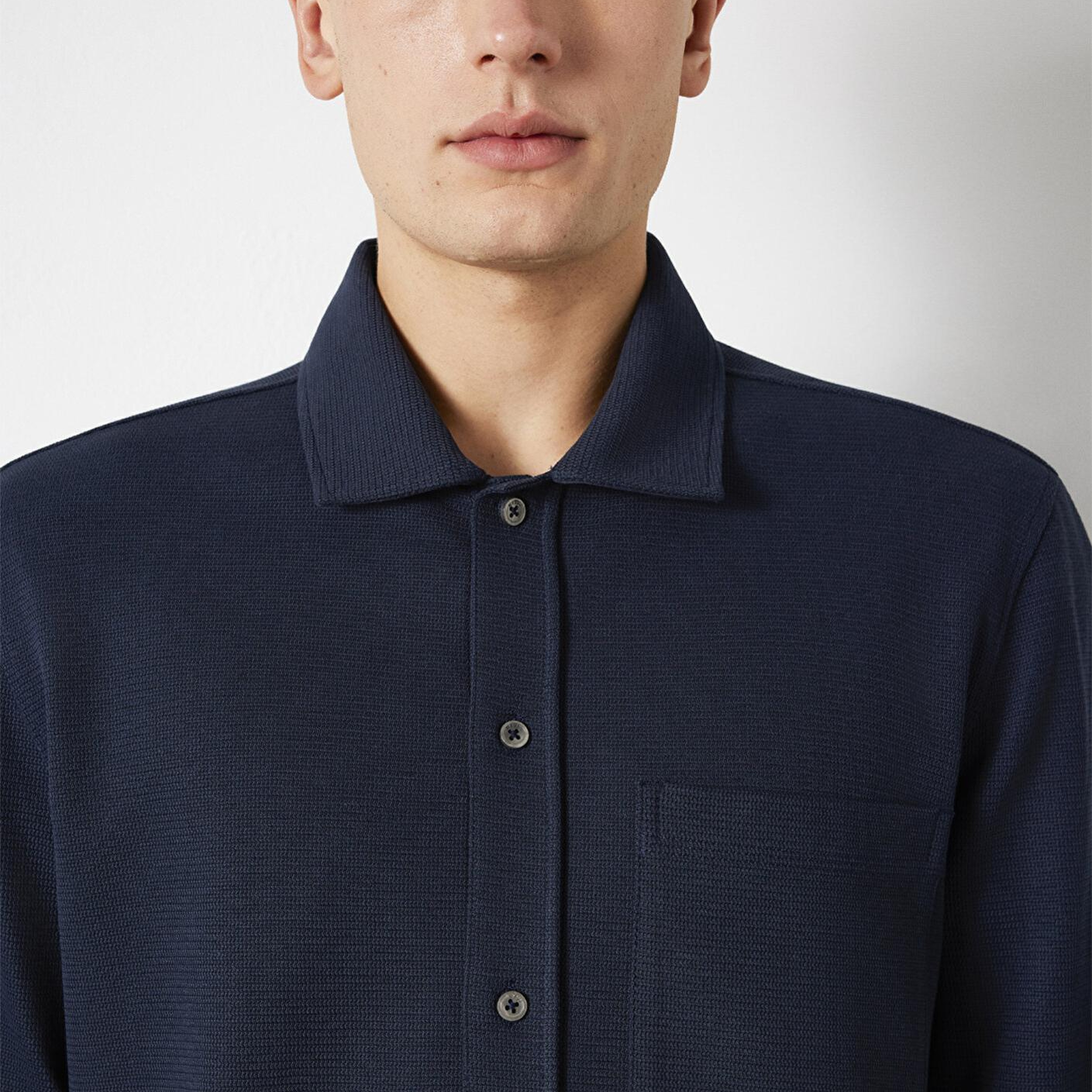 Mavi Cepli Lacivert Gömlek Regular Fit / Normal Kesim 0211874-70490