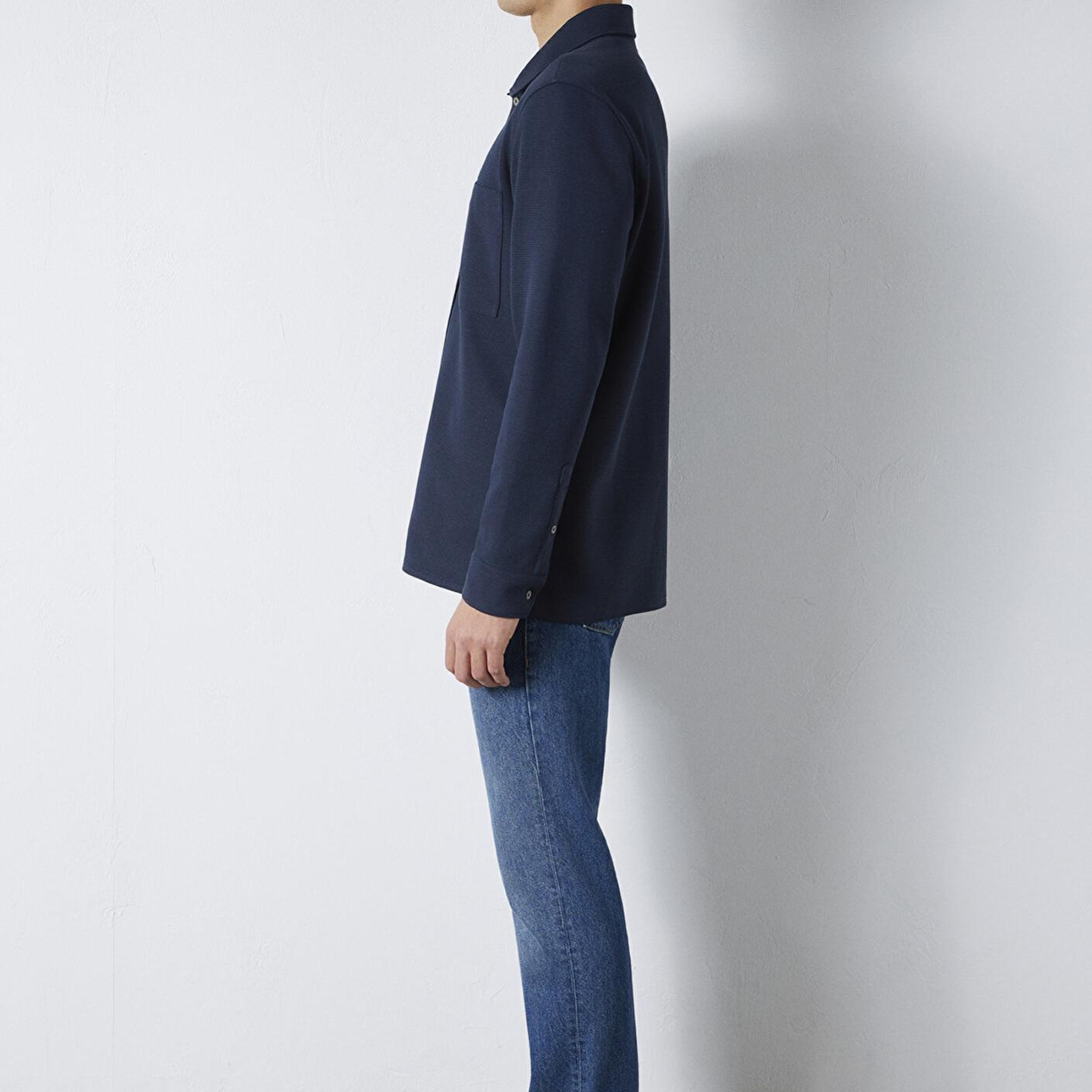 Mavi Cepli Lacivert Gömlek Regular Fit / Normal Kesim 0211874-70490