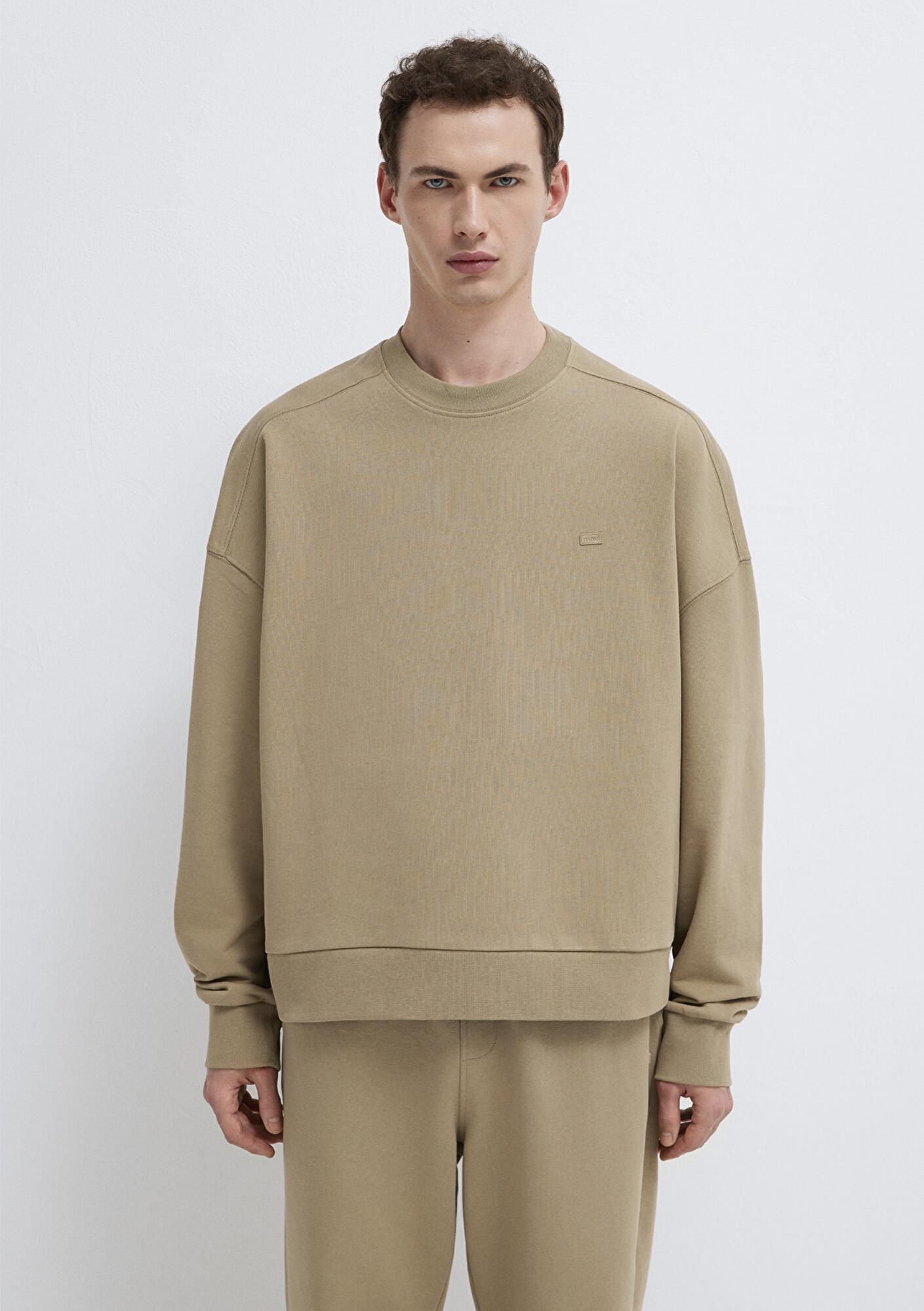Mavi Bisiklet Yaka Kahverengi Sweatshirt 0S10550-70362