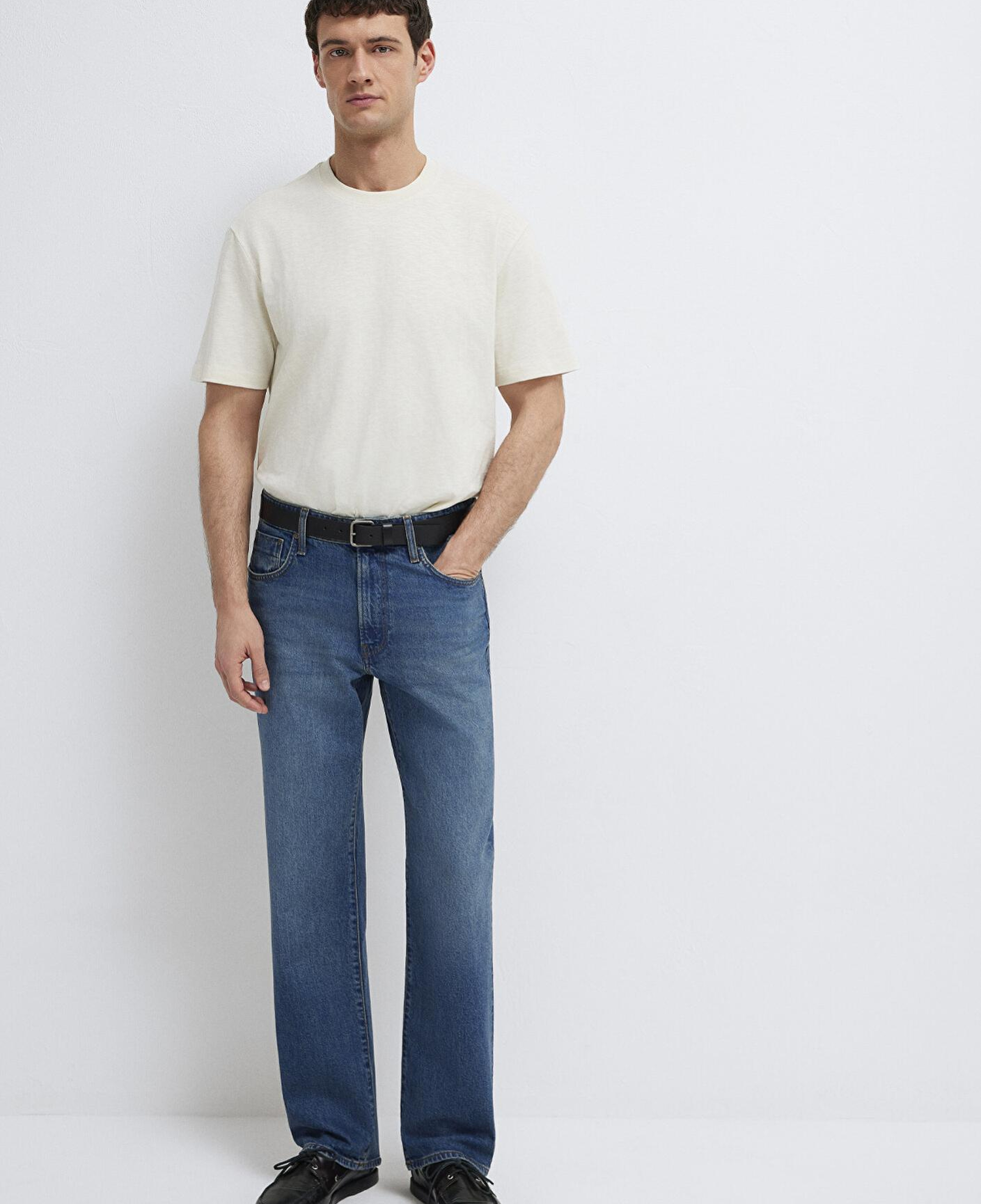 Mavi Marlon Classic Denim Puslu Indigo Mavisi Jean Pantolon 0019166-A2952