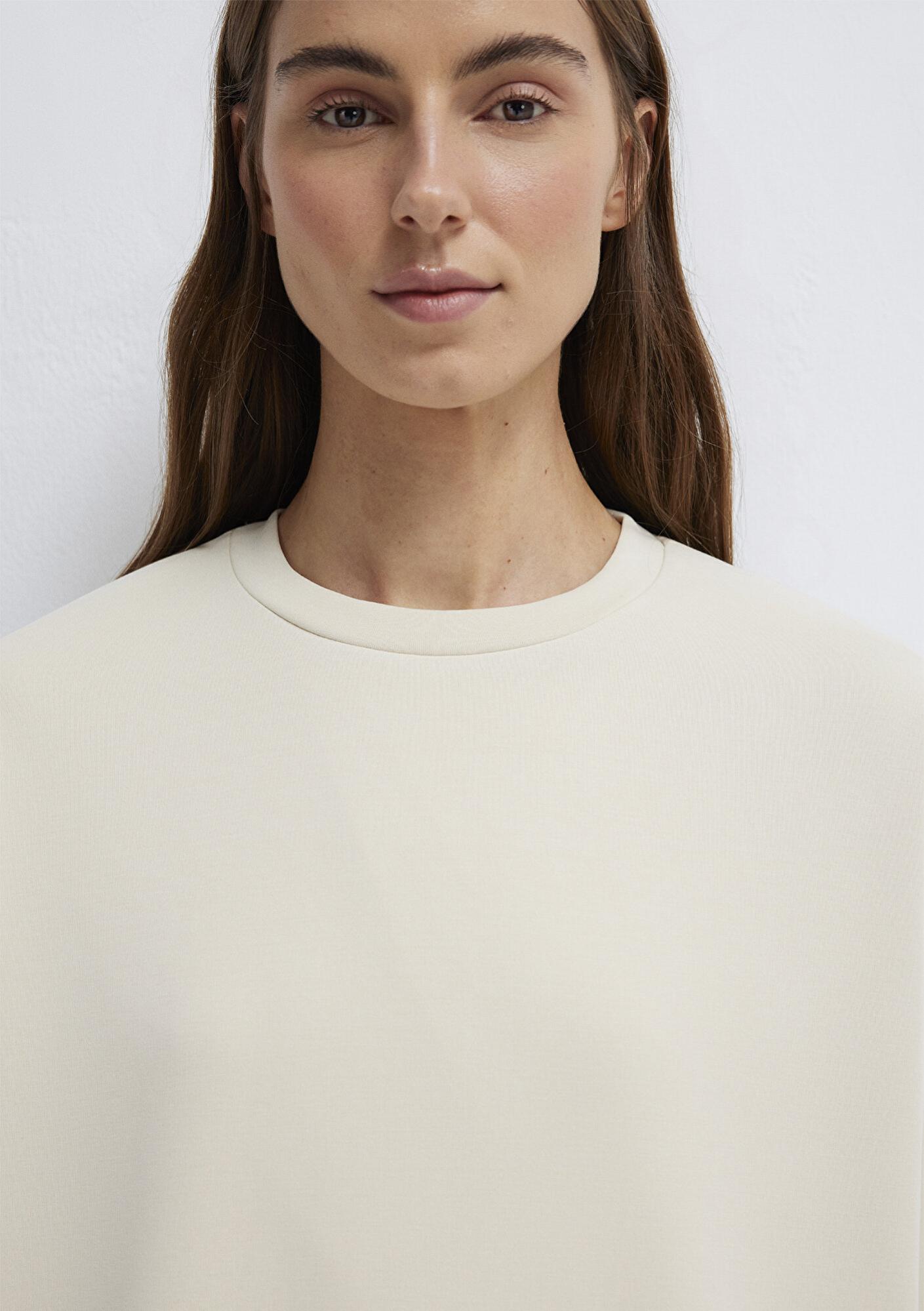 Mavi Lux Touch (TENCEL™) Modal Ekru Sweatshirt 168837-70065