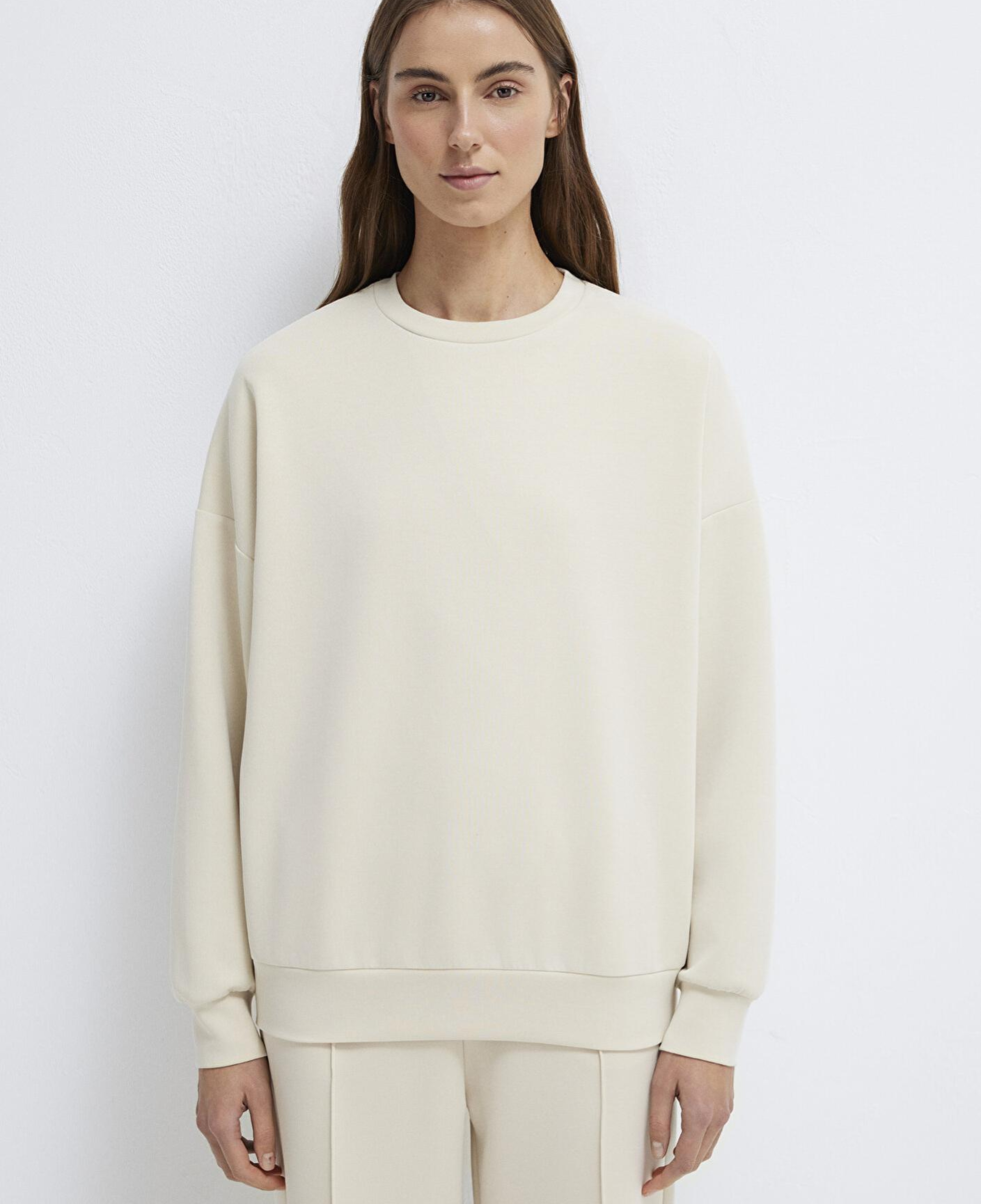 Mavi Lux Touch (TENCEL™) Modal Ekru Sweatshirt 168837-70065