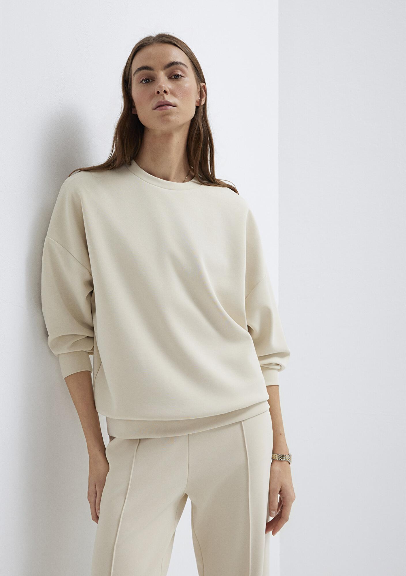 Mavi Lux Touch (TENCEL™) Modal Ekru Sweatshirt 168837-70065