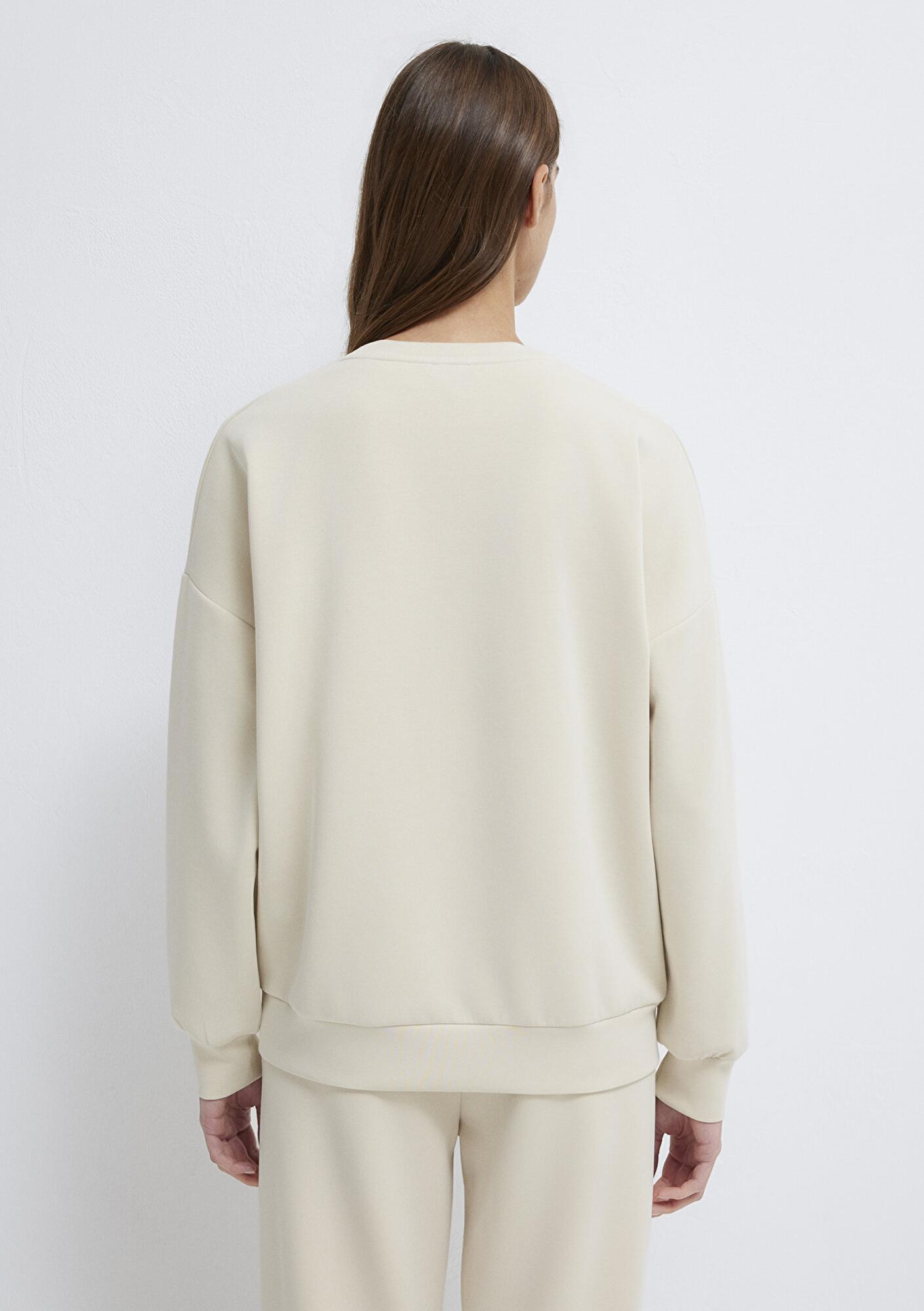 Mavi Lux Touch (TENCEL™) Modal Ekru Sweatshirt 168837-70065