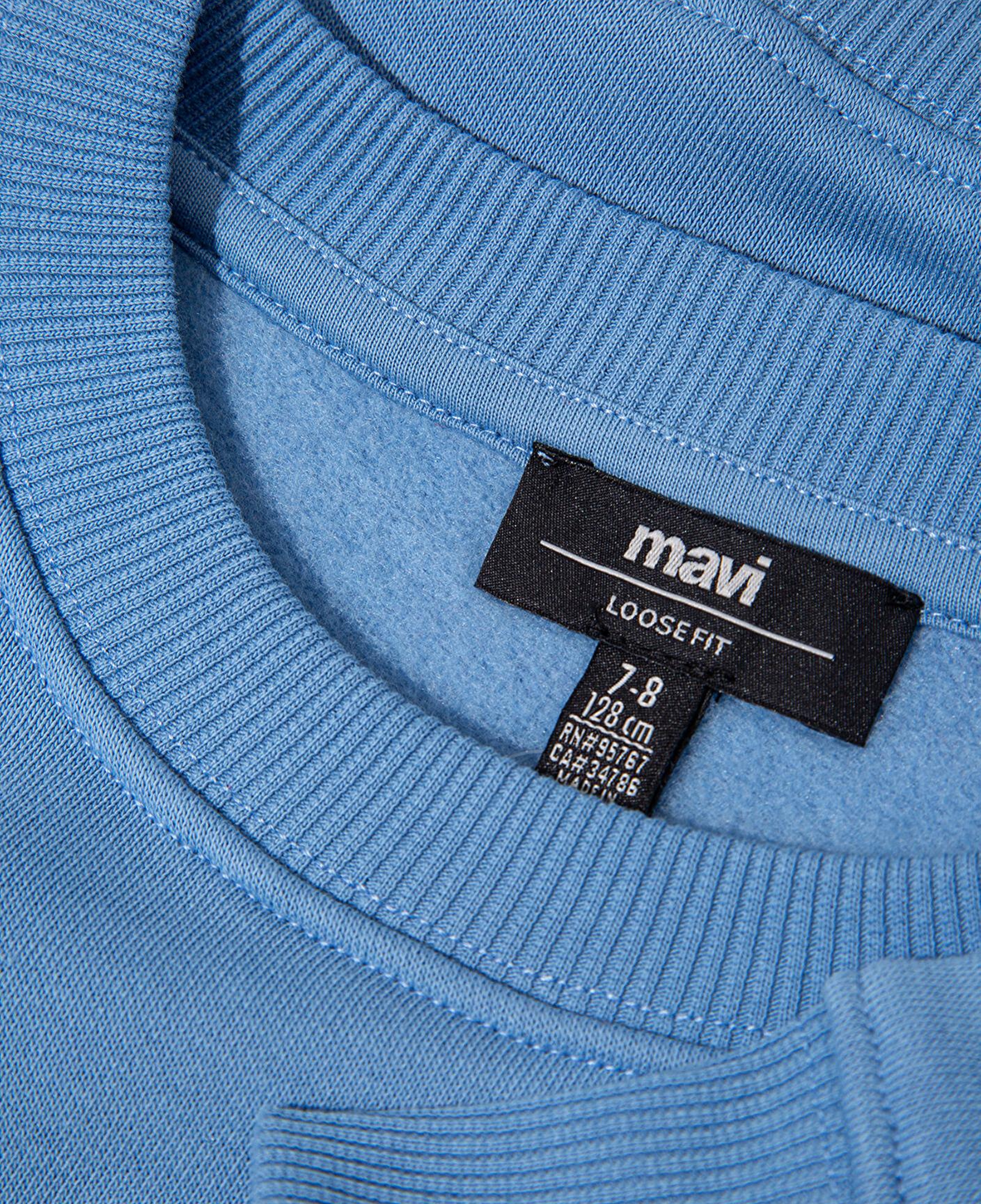 Mavi Adventure Awaits Baskılı Mavi Sweatshirt 6S10146-70724