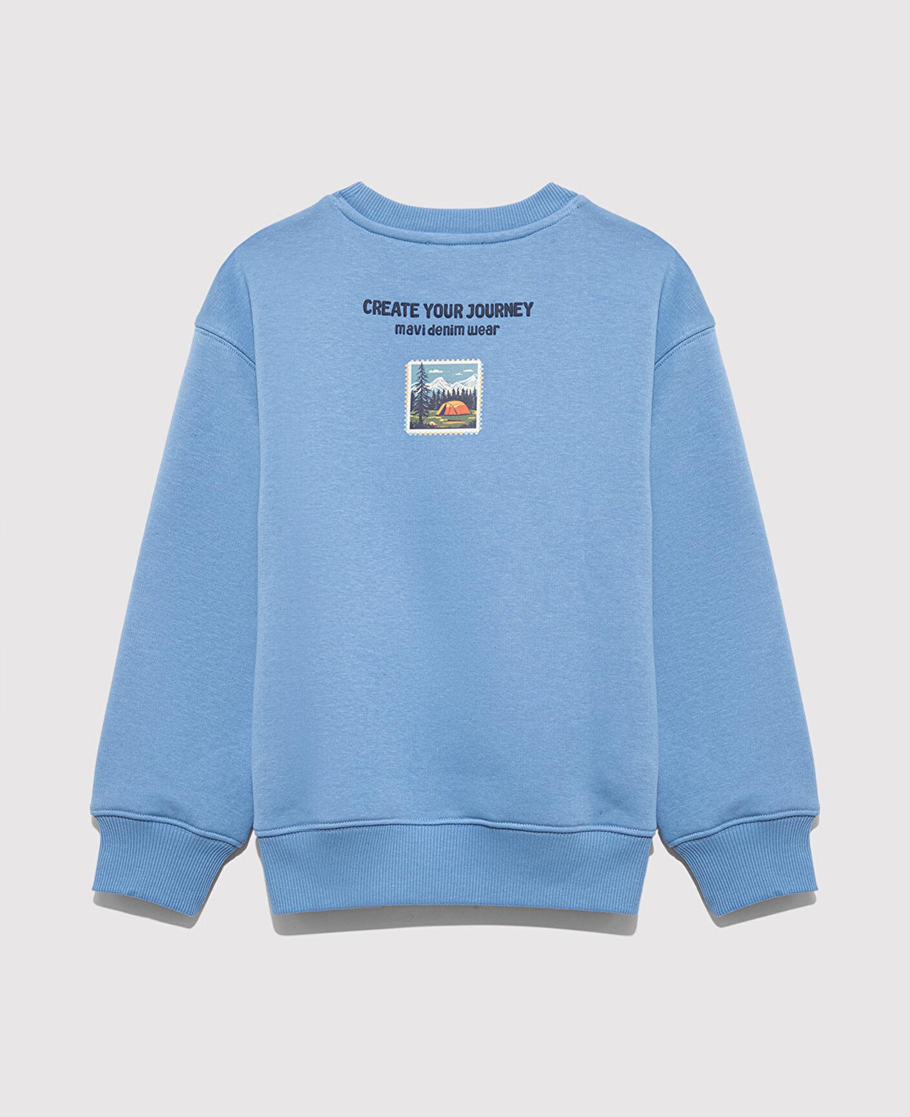 Mavi Adventure Awaits Baskılı Mavi Sweatshirt 6S10146-70724
