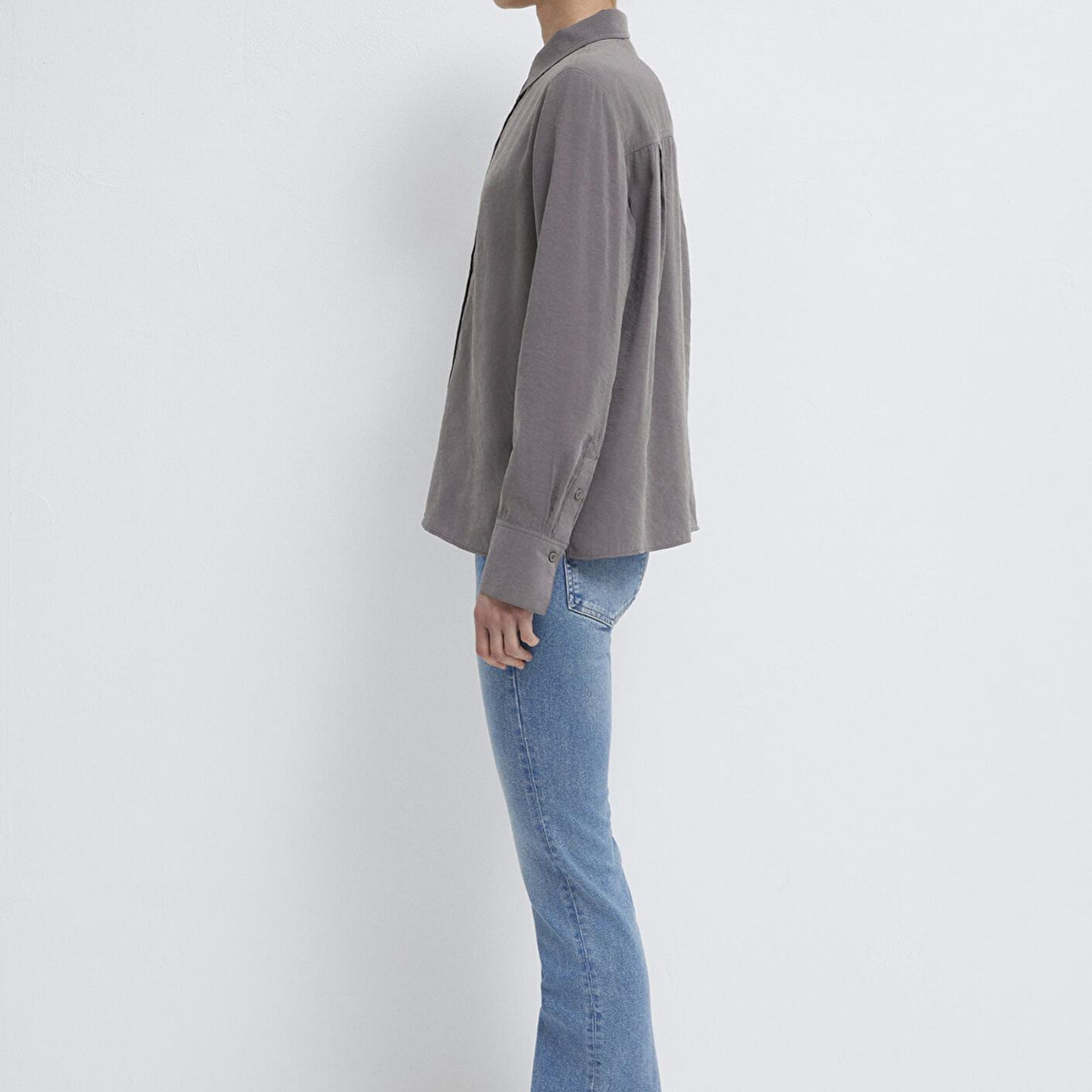 Mavi Tencel TM Liyosel Karışımlı Antrasit Gömlek Regular Fit / Normal Kesim 1211374-90721