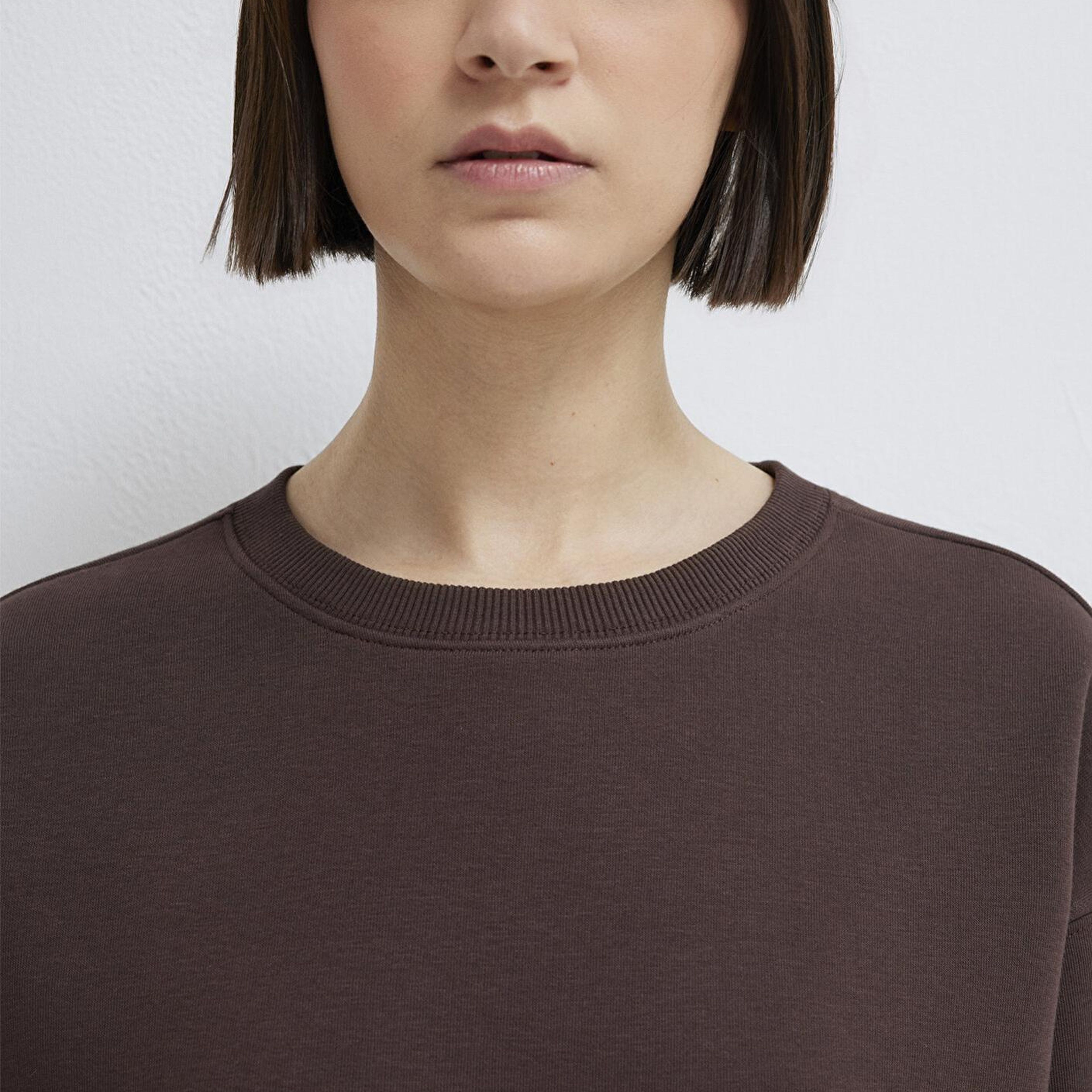 Mavi Bisiklet Yaka Kahverengi Sweatshirt 1610198-70240