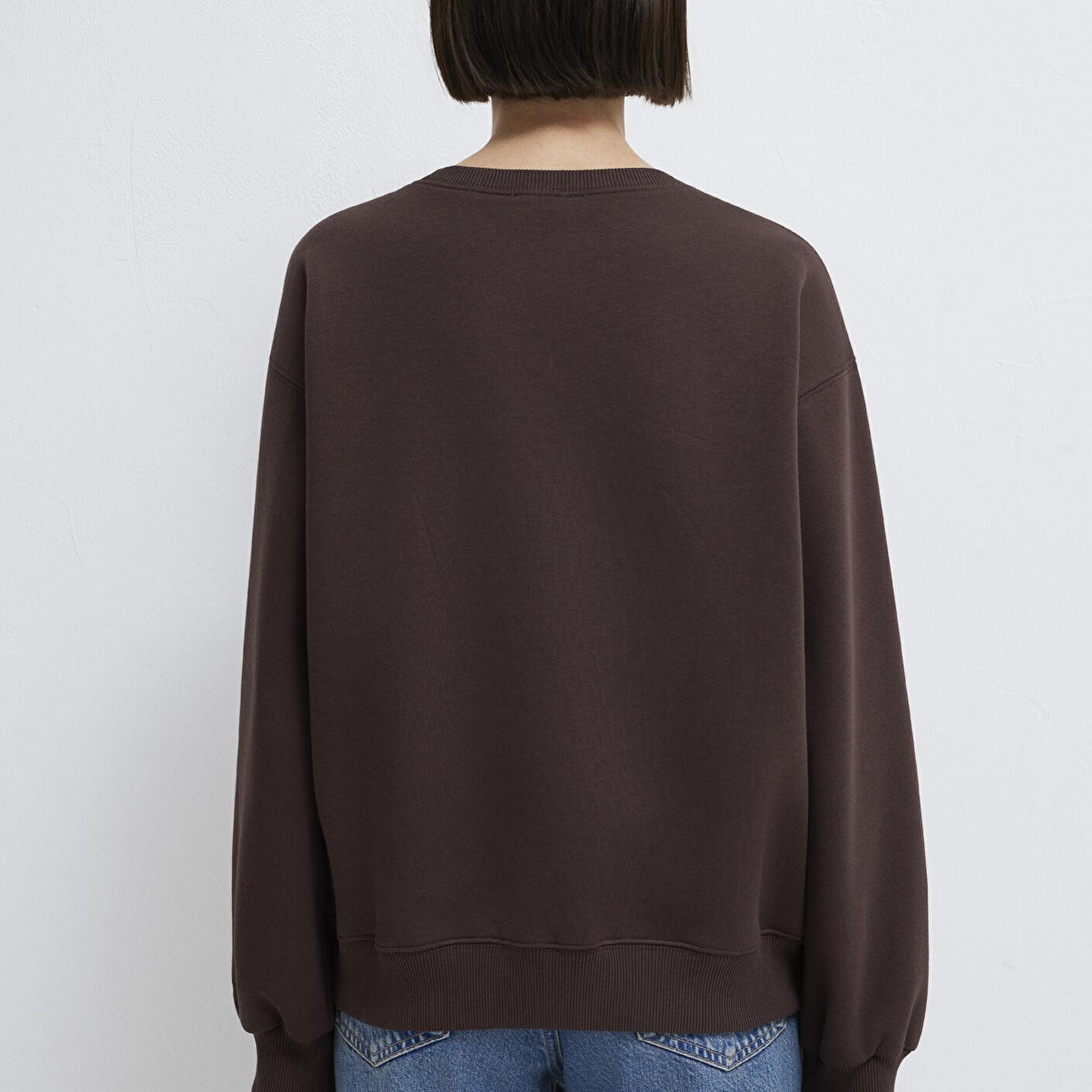 Mavi Bisiklet Yaka Kahverengi Sweatshirt 1610198-70240