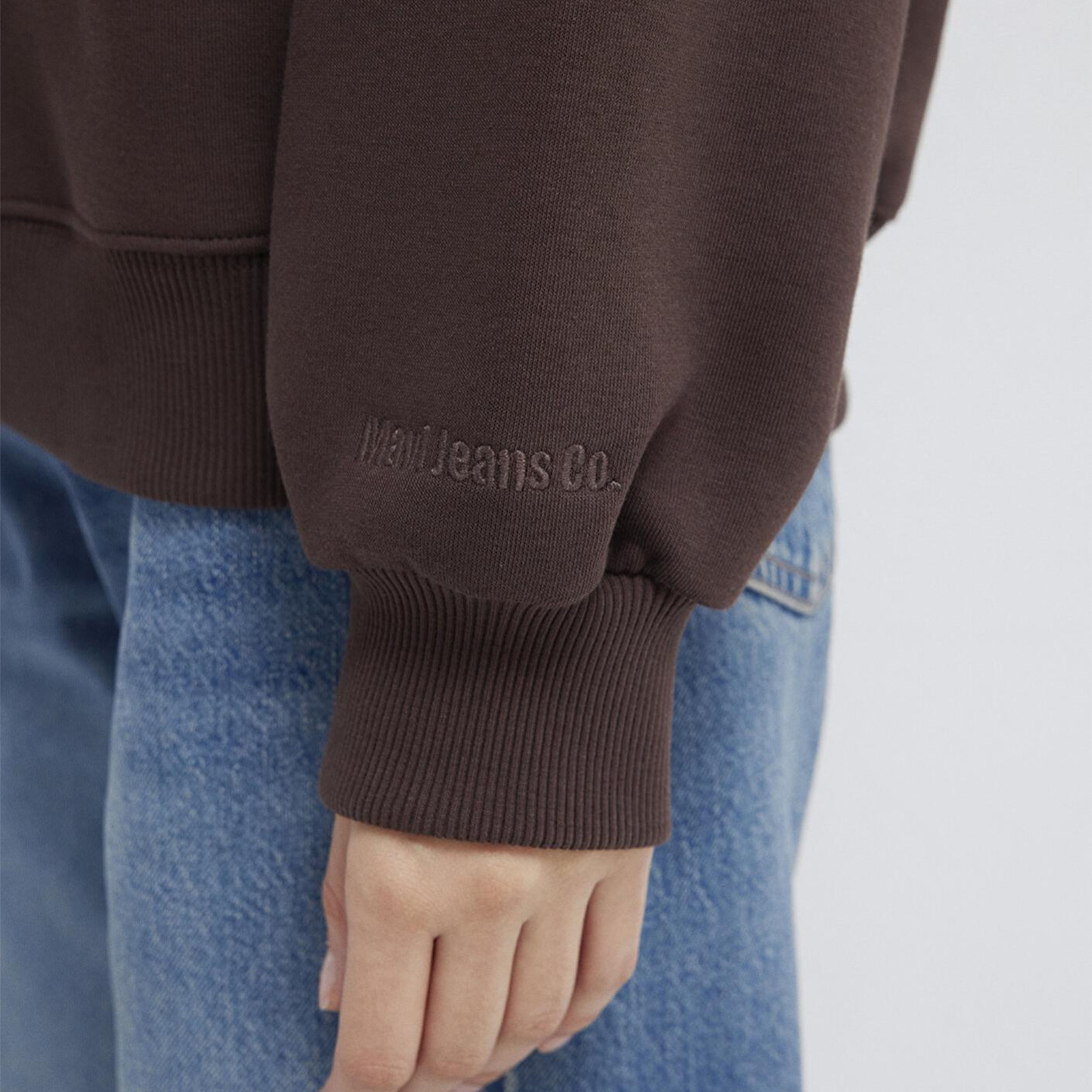 Mavi Bisiklet Yaka Kahverengi Sweatshirt 1610198-70240