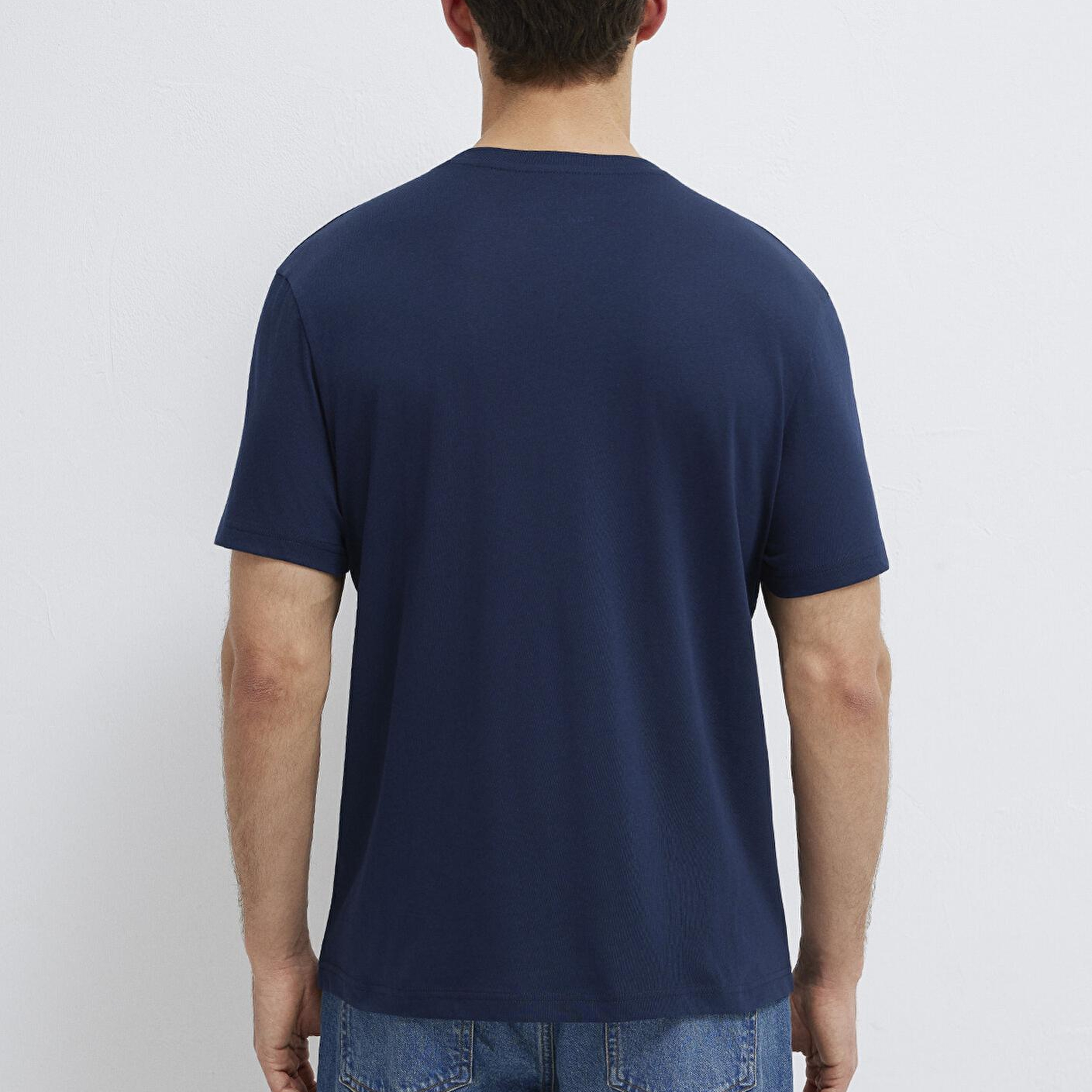 Mavi İstanbul Baskılı Lacivert Tişört Regular Fit / Normal Kesim 0612274-70497