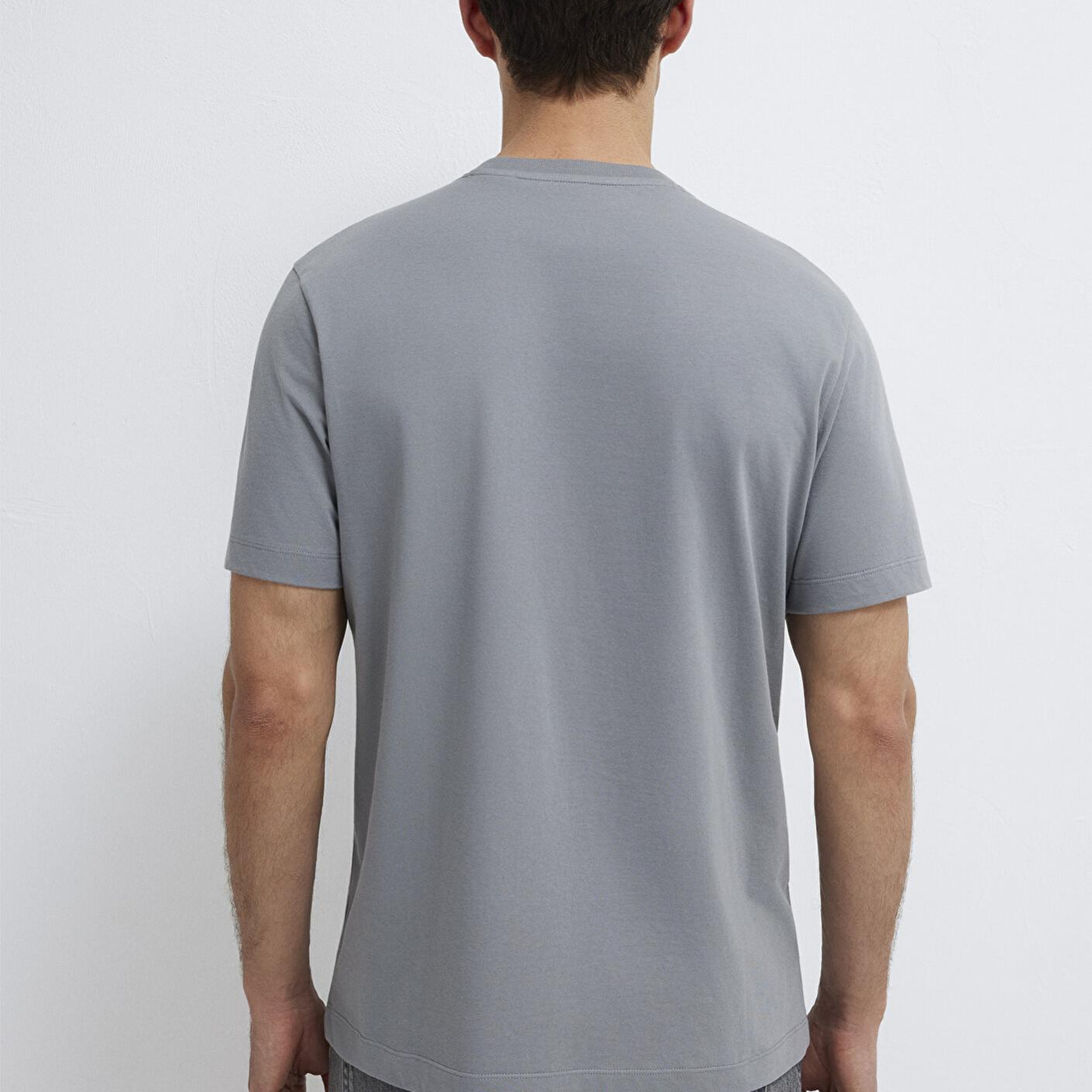 Mavi İstanbul Baskılı Gri Tişört Regular Fit / Normal Kesim 0612990-85550