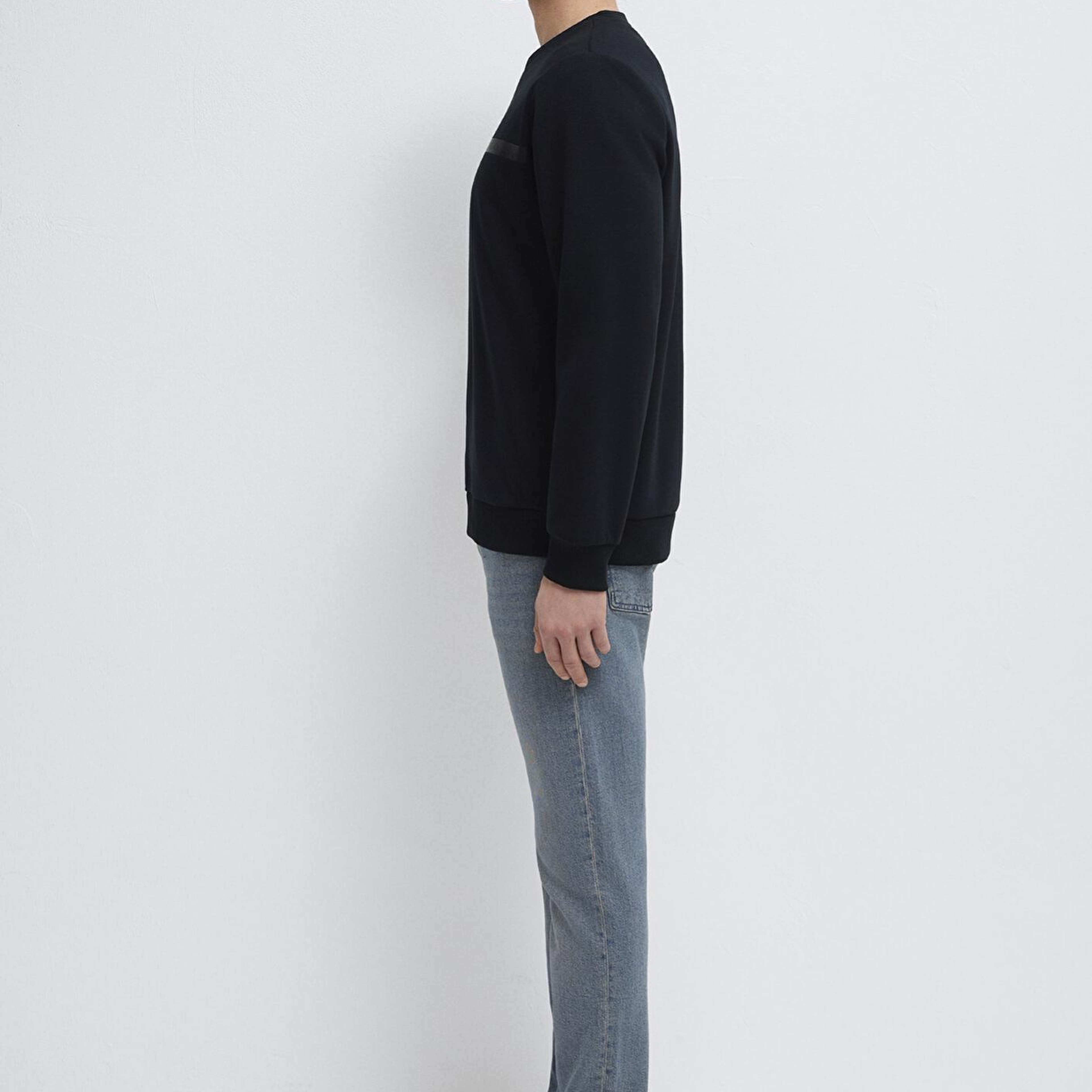 Mavi Mavi Black Bisiklet Yaka Siyah Sweatshirt 0S10528-900