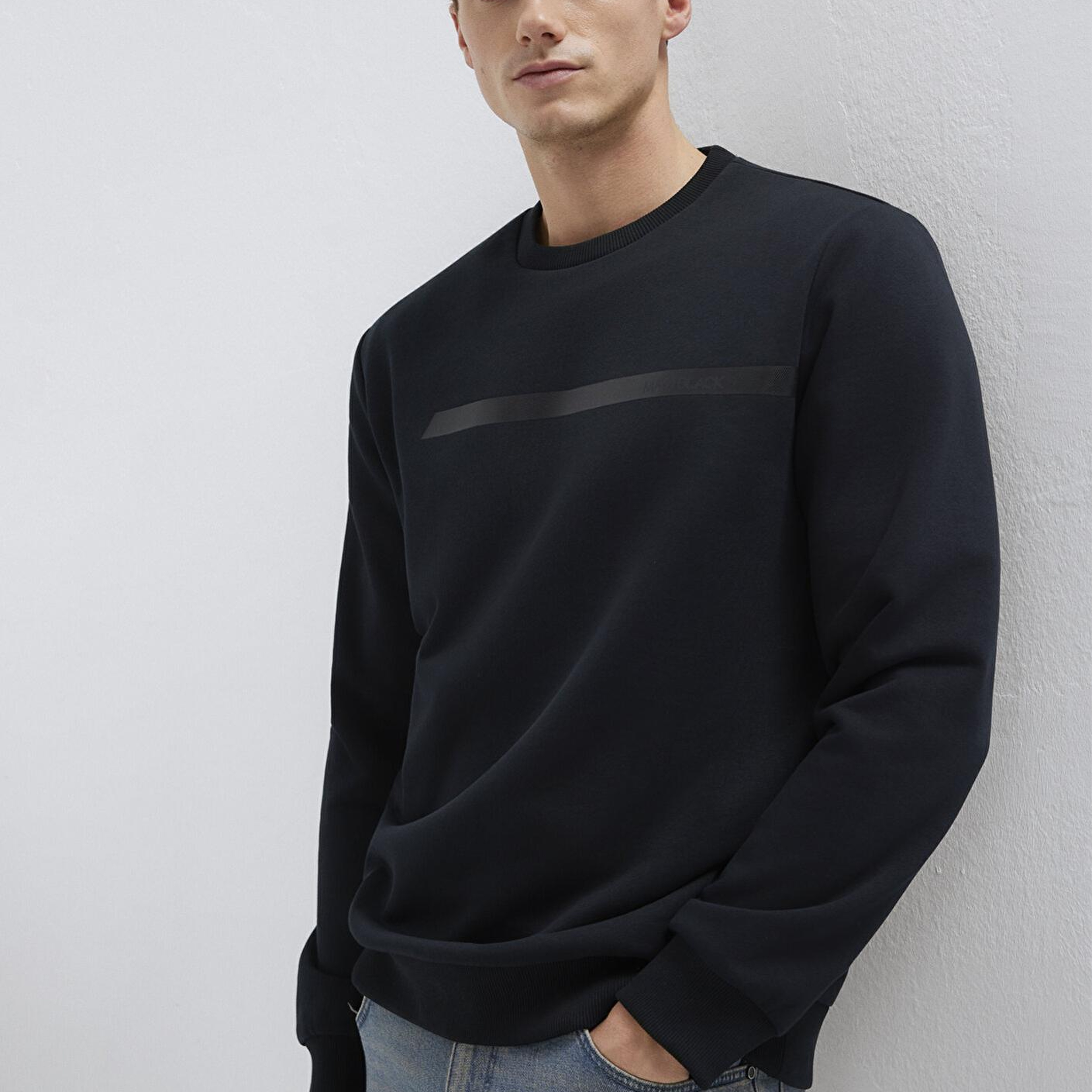 Mavi Mavi Black Bisiklet Yaka Siyah Sweatshirt 0S10528-900