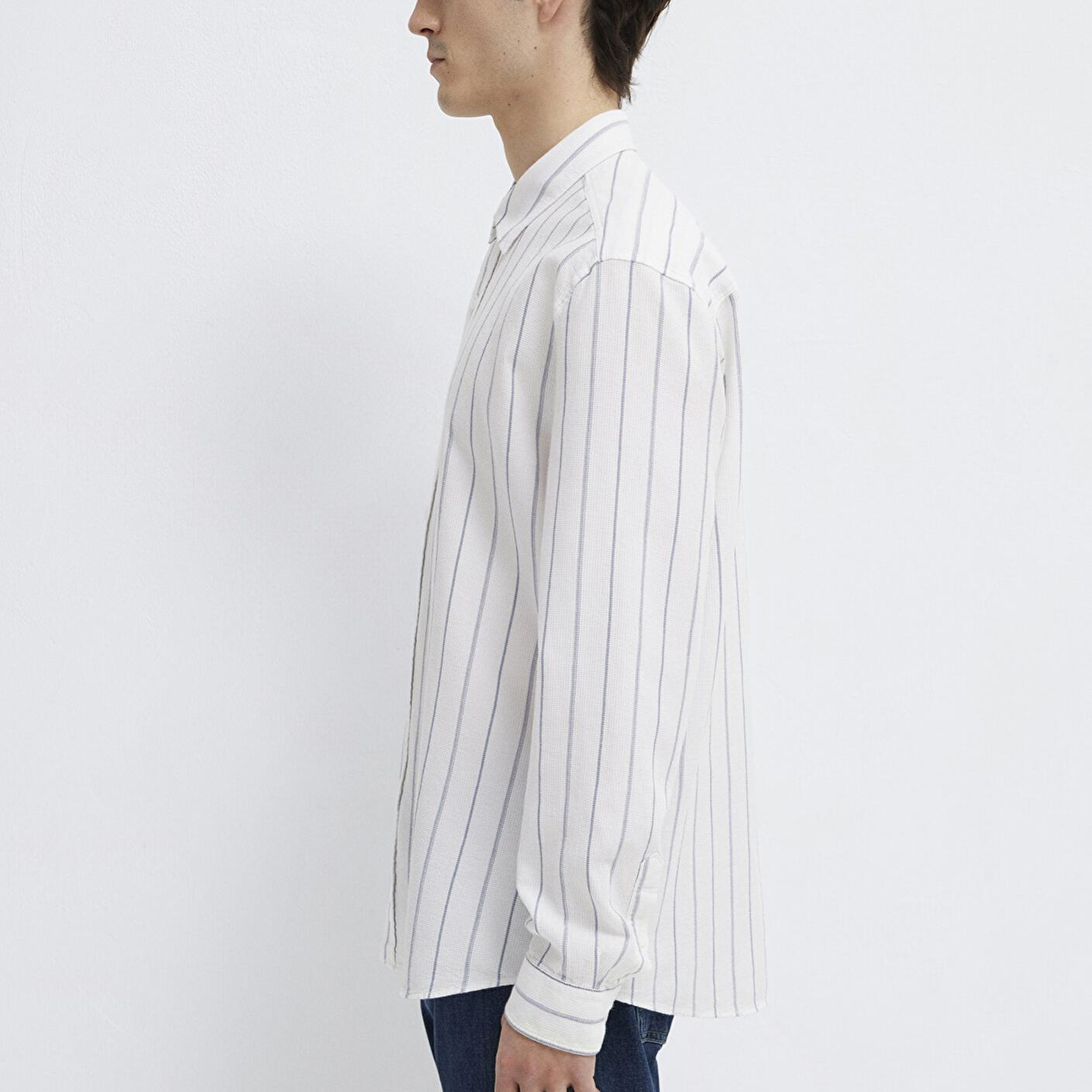 Mavi Çizgili Gömlek Regular Fit / Normal Kesim 0211384-86702