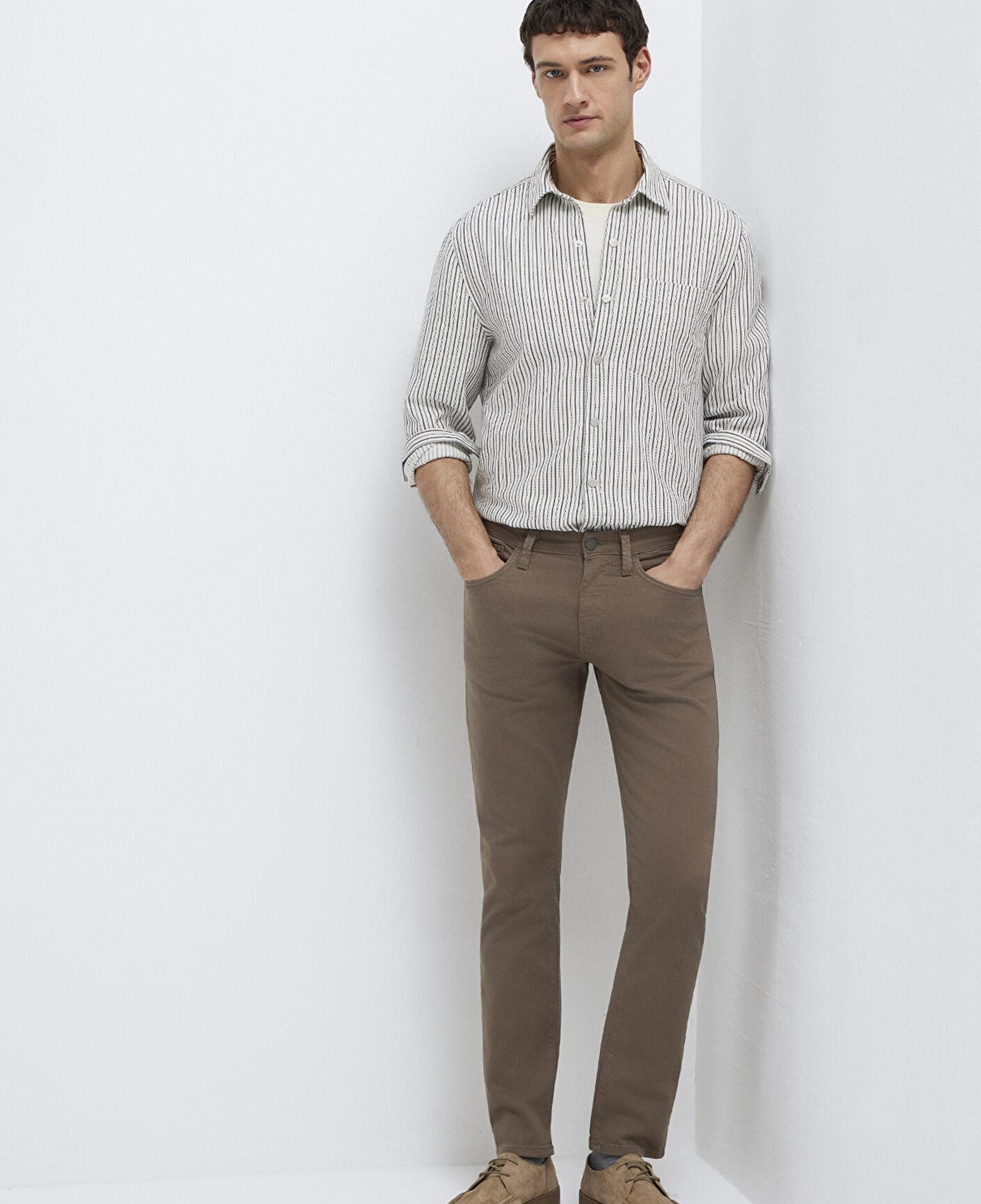 Mavi Jake Kahverengi Gabardin Pantolon 00422A2788