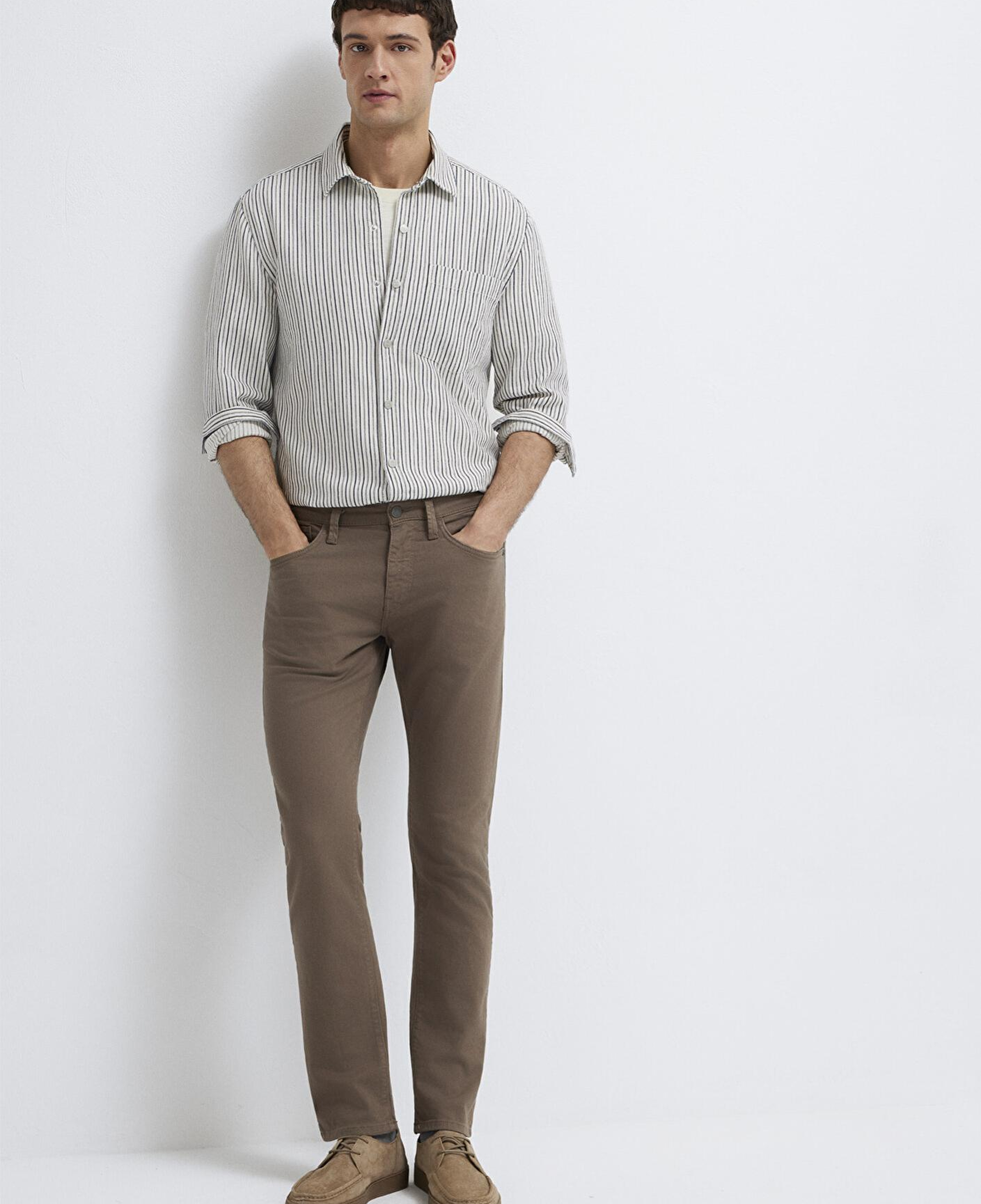 Mavi Jake Kahverengi Gabardin Pantolon 00422A2788