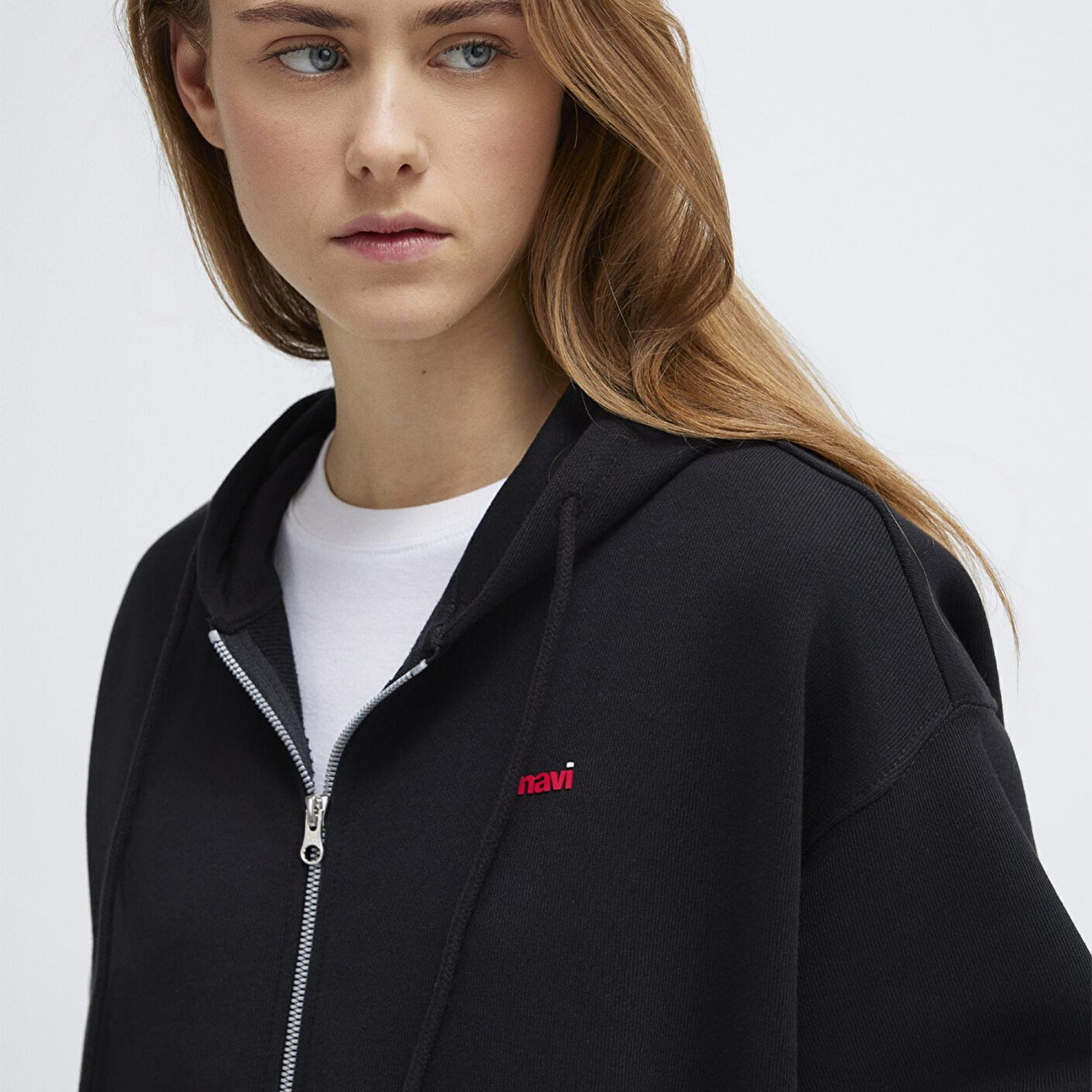 Mavi Mavi Logo Baskılı Kapüşonlu Siyah Sweatshirt 1S10531-900