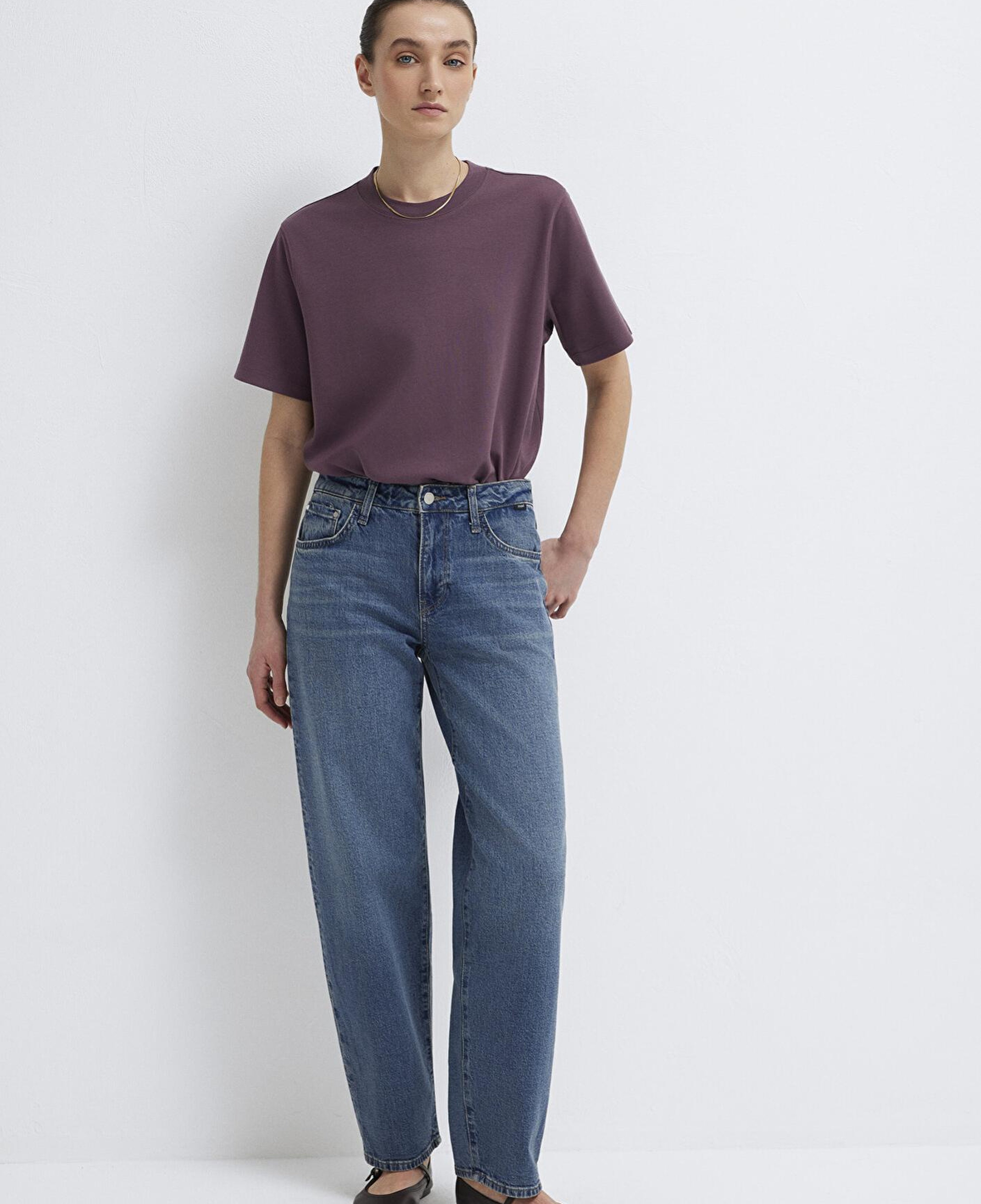 Mavi Leila Premium Blue Gölgeli Koyu Mavi Jean Pantolon 1010600-A1572