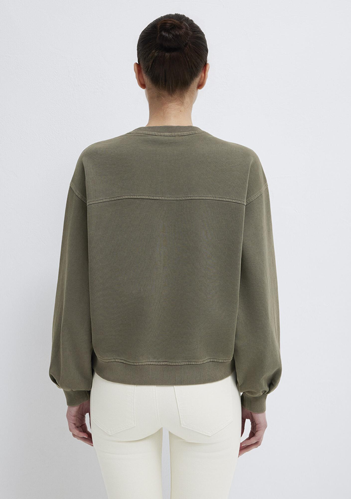 Mavi Bisiklet Yaka Haki Sweatshirt 1S10475-80769