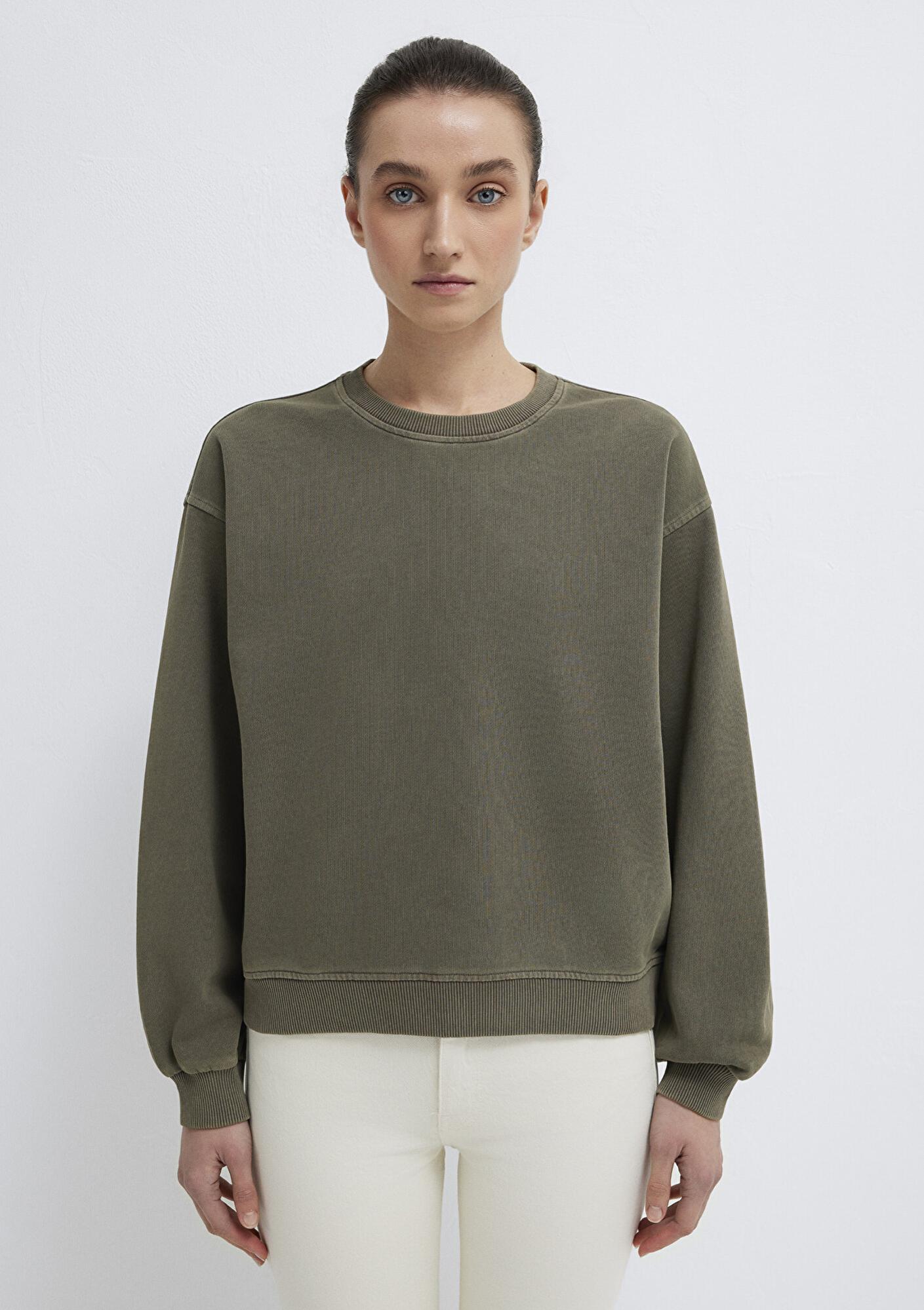 Mavi Bisiklet Yaka Haki Sweatshirt 1S10475-80769