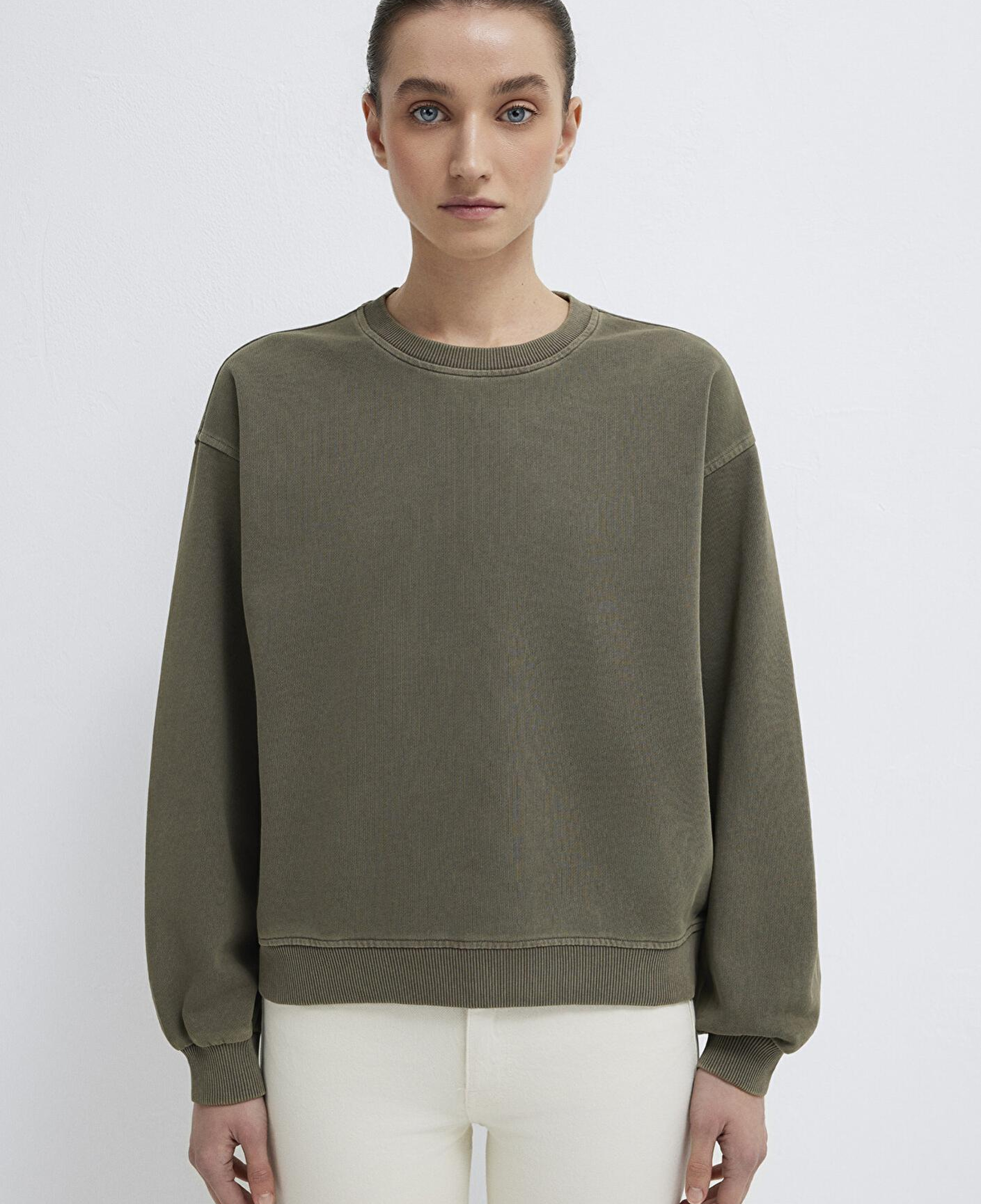 Mavi Bisiklet Yaka Haki Sweatshirt 1S10475-80769