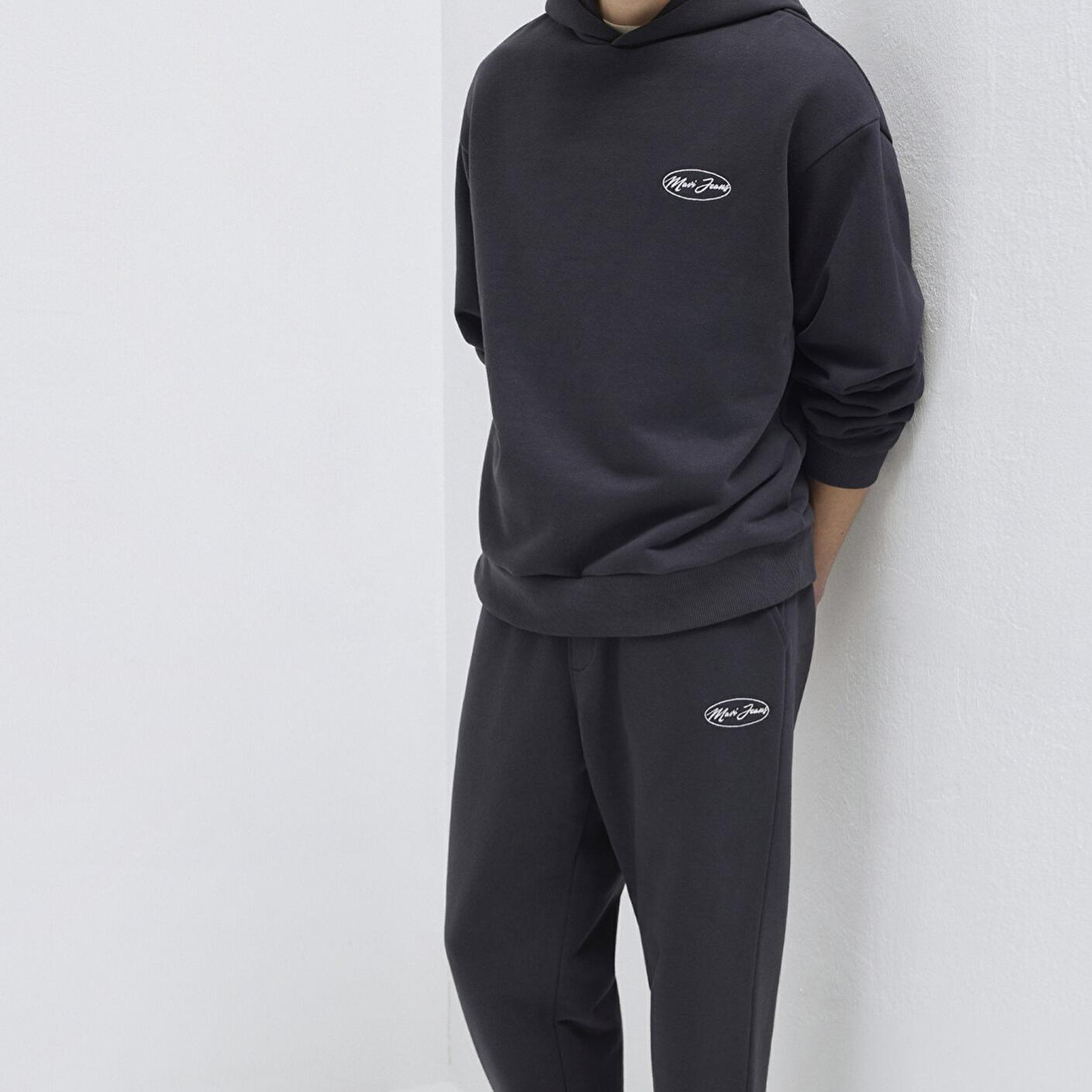 Mavi Mavi Jeans Nakışlı Kapüşonlu Antrasit Sweatshirt 0S10545-70087