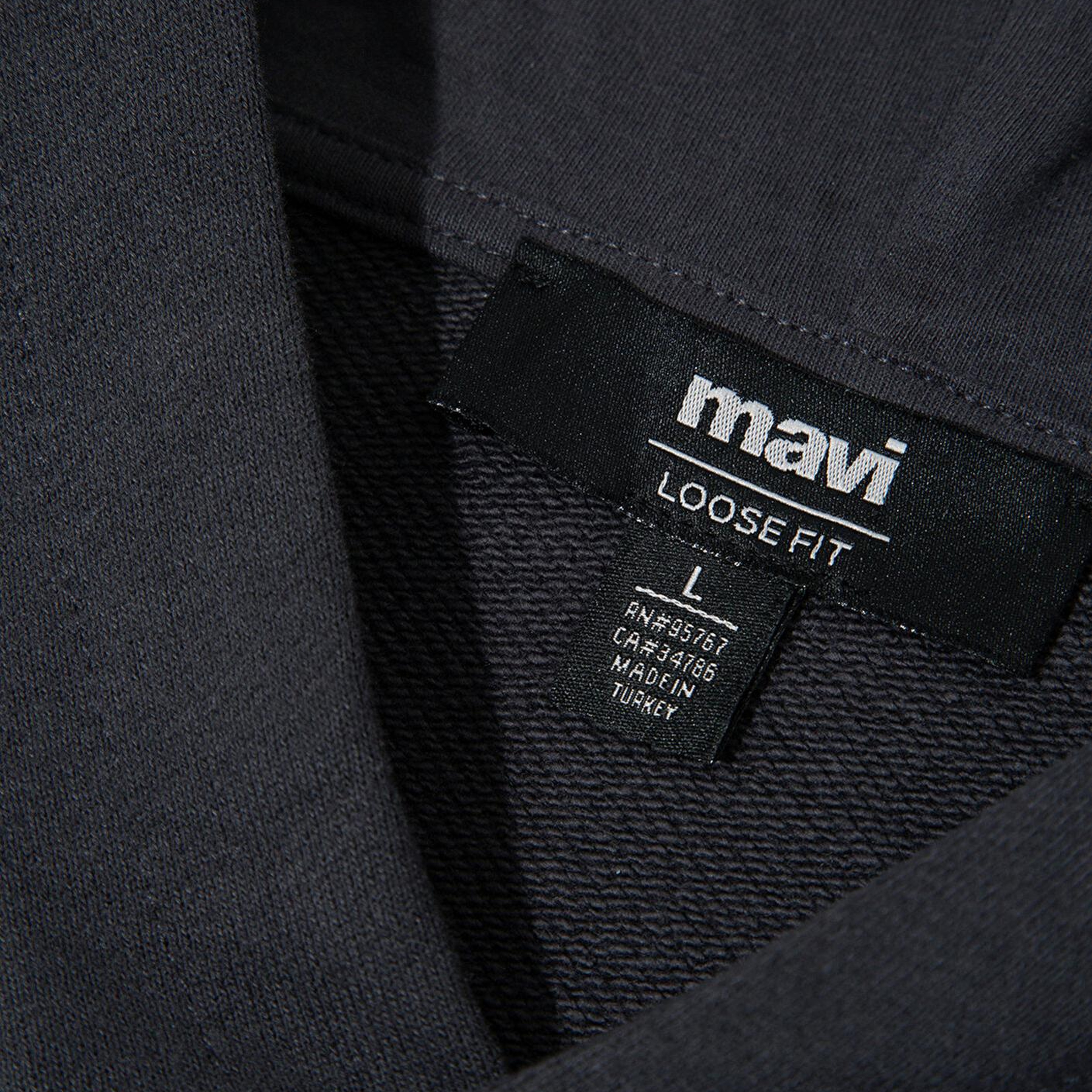 Mavi Mavi Jeans Nakışlı Kapüşonlu Antrasit Sweatshirt 0S10545-70087