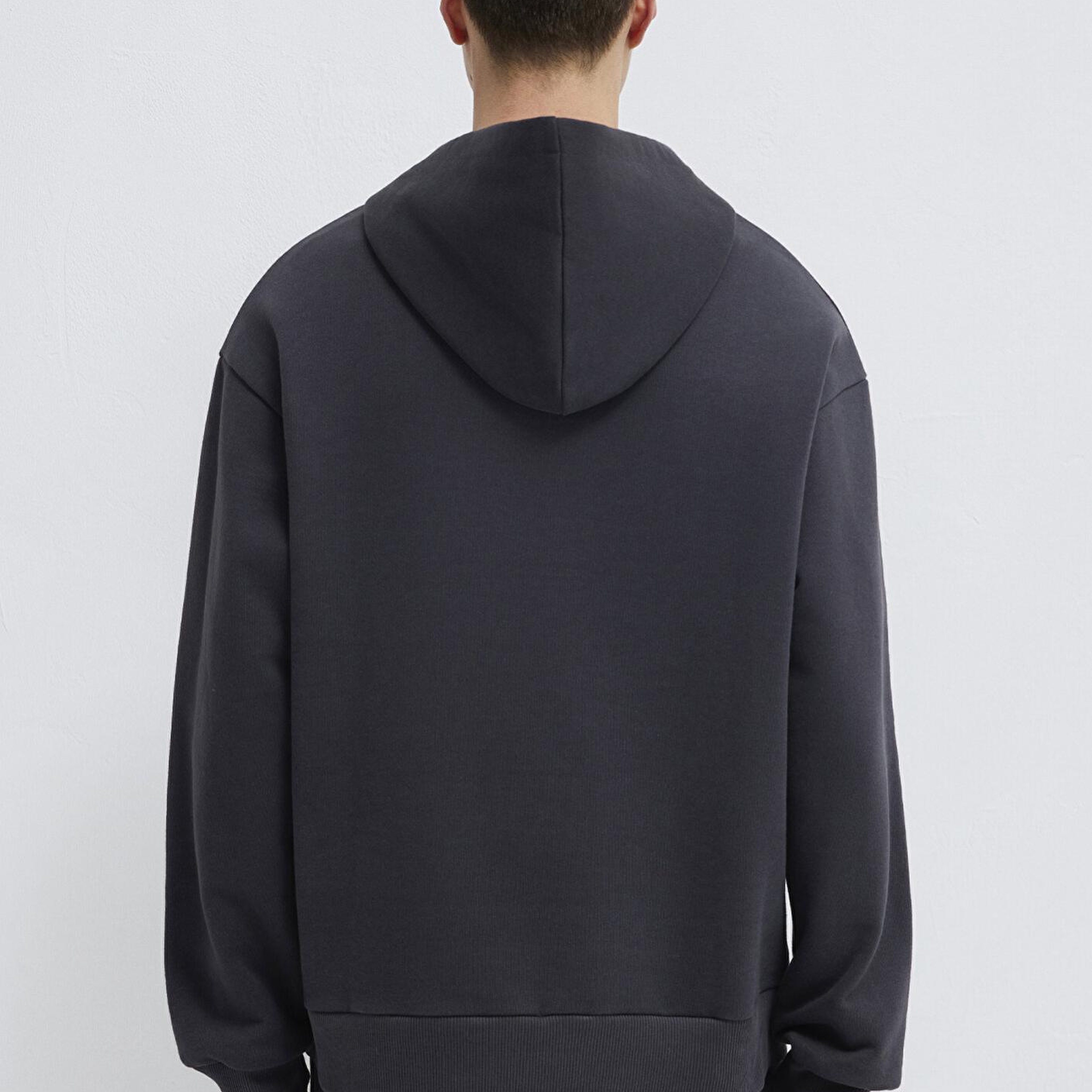 Mavi Mavi Jeans Nakışlı Kapüşonlu Antrasit Sweatshirt 0S10545-70087