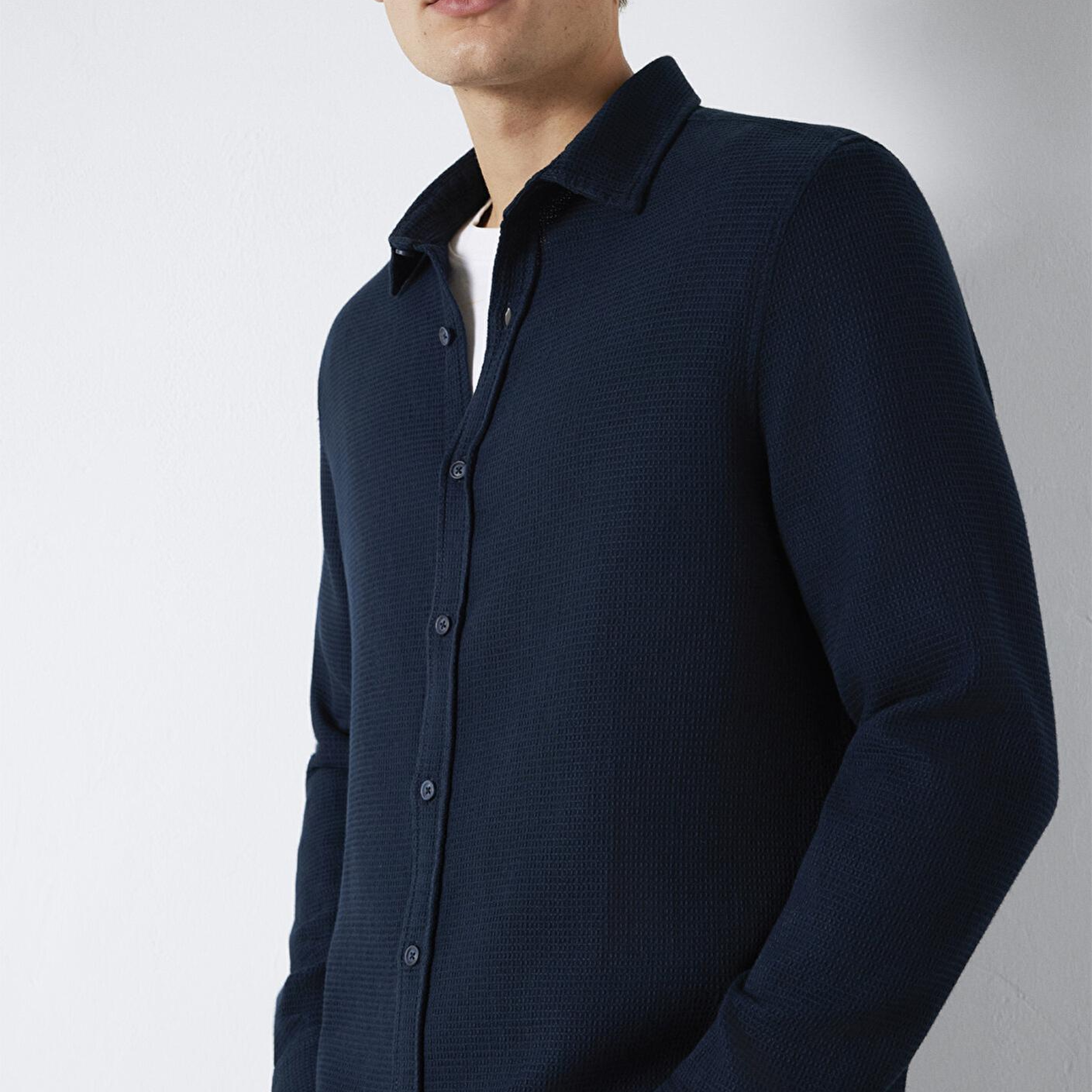 Mavi Lacivert Gömlek Regular Fit / Normal Kesim 0211875-70490