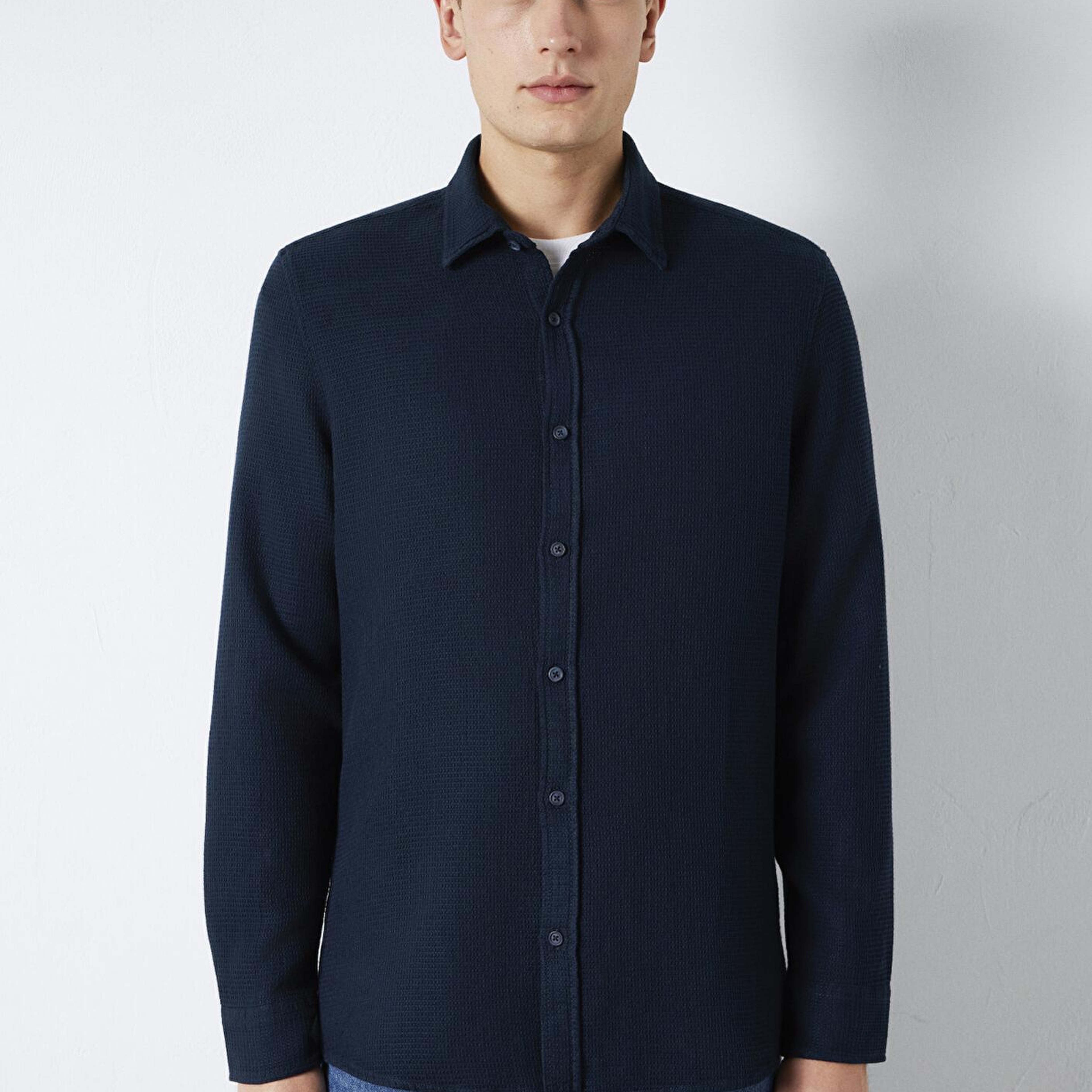 Mavi Lacivert Gömlek Regular Fit / Normal Kesim 0211875-70490