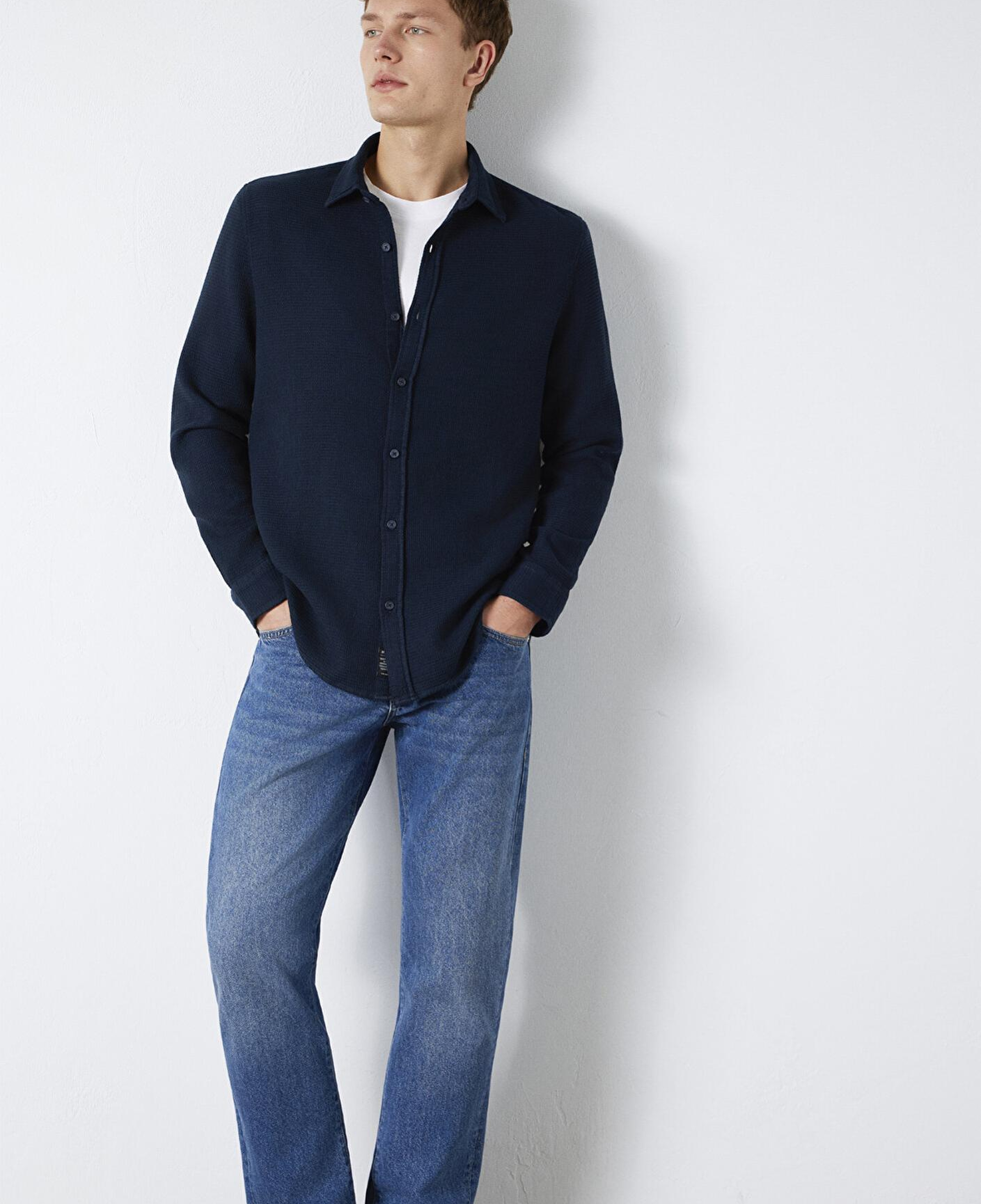 Mavi Lacivert Gömlek Regular Fit / Normal Kesim 0211875-70490