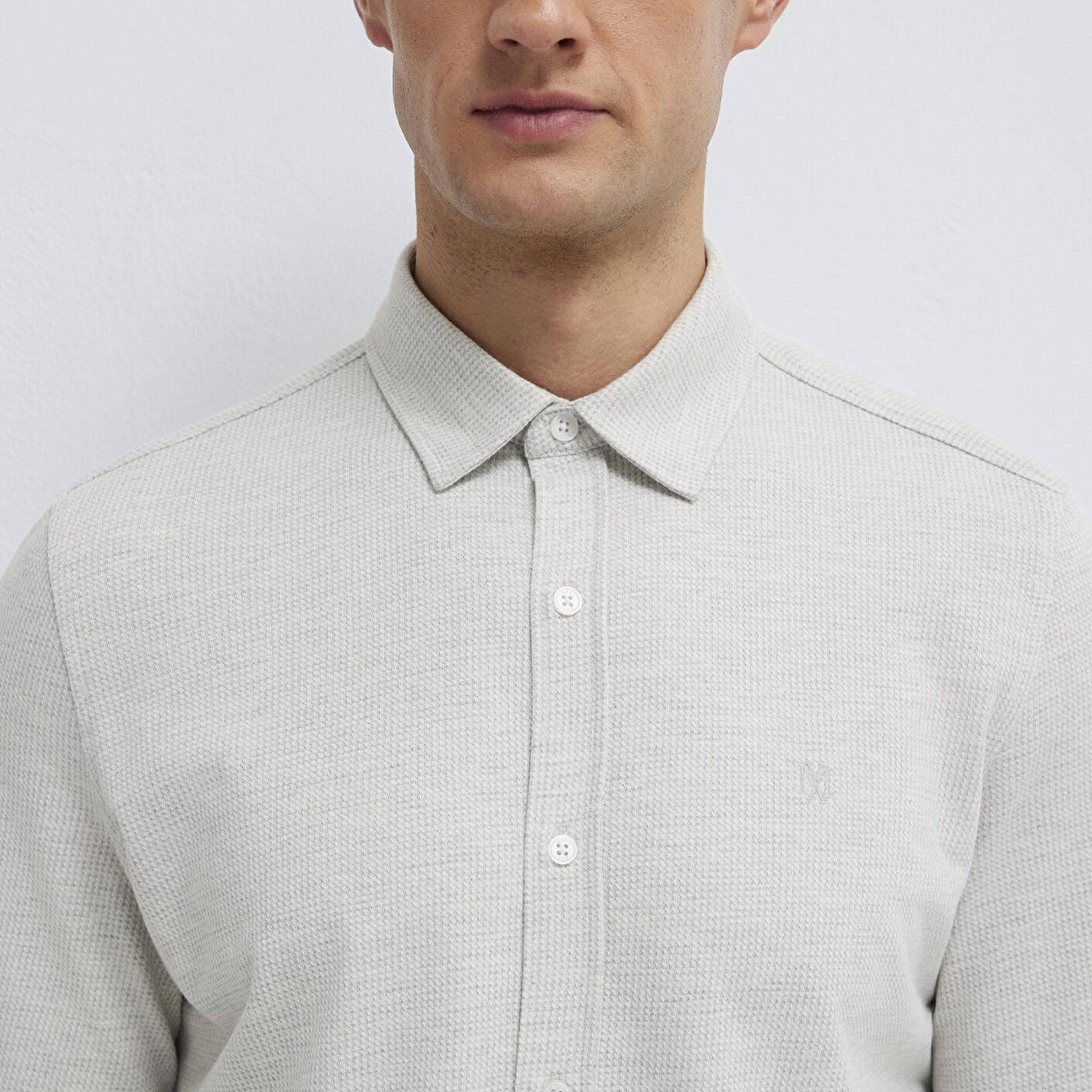 Mavi Gri Gömlek Slim Fit / Dar Kesim 0211856-82498