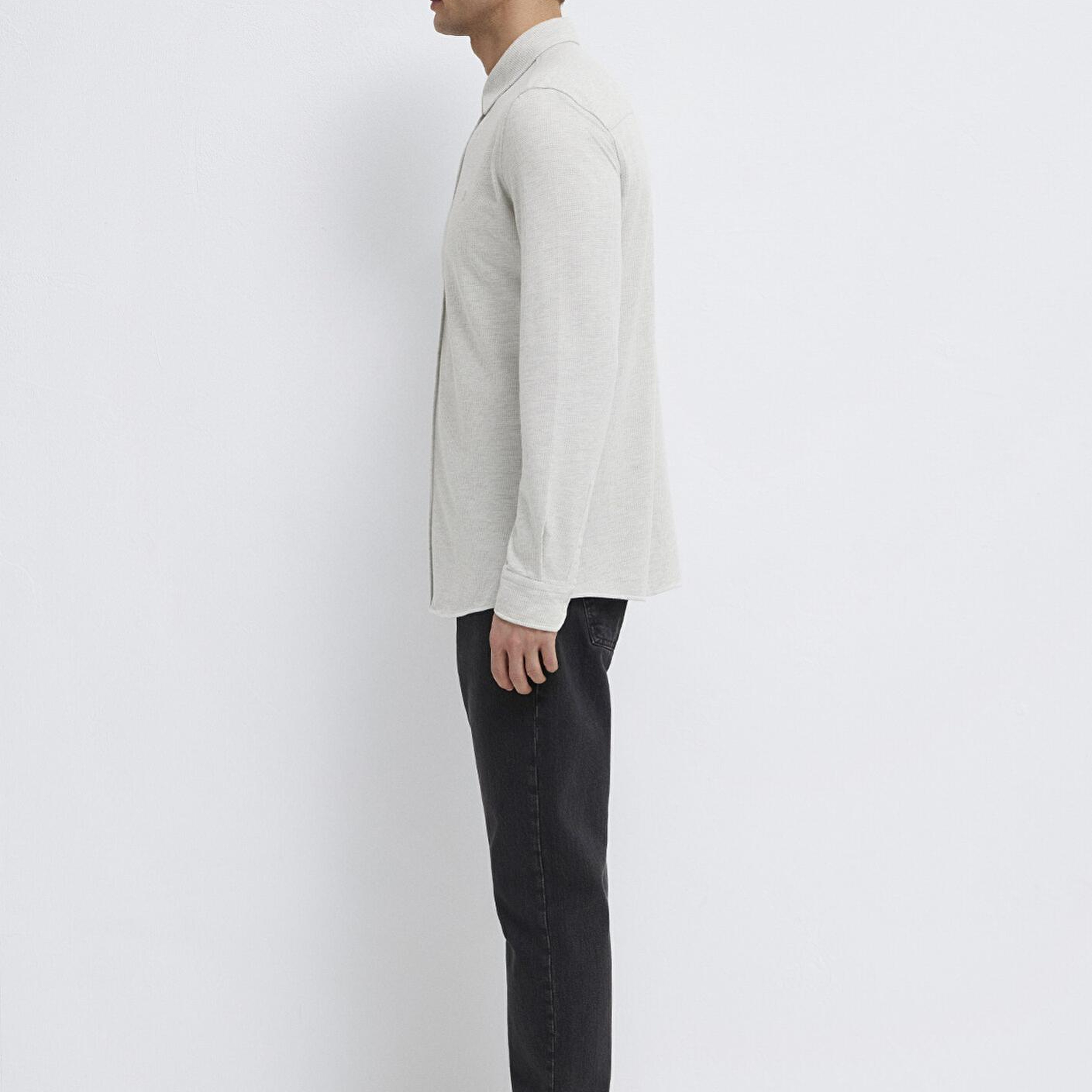 Mavi Gri Gömlek Slim Fit / Dar Kesim 0211856-82498