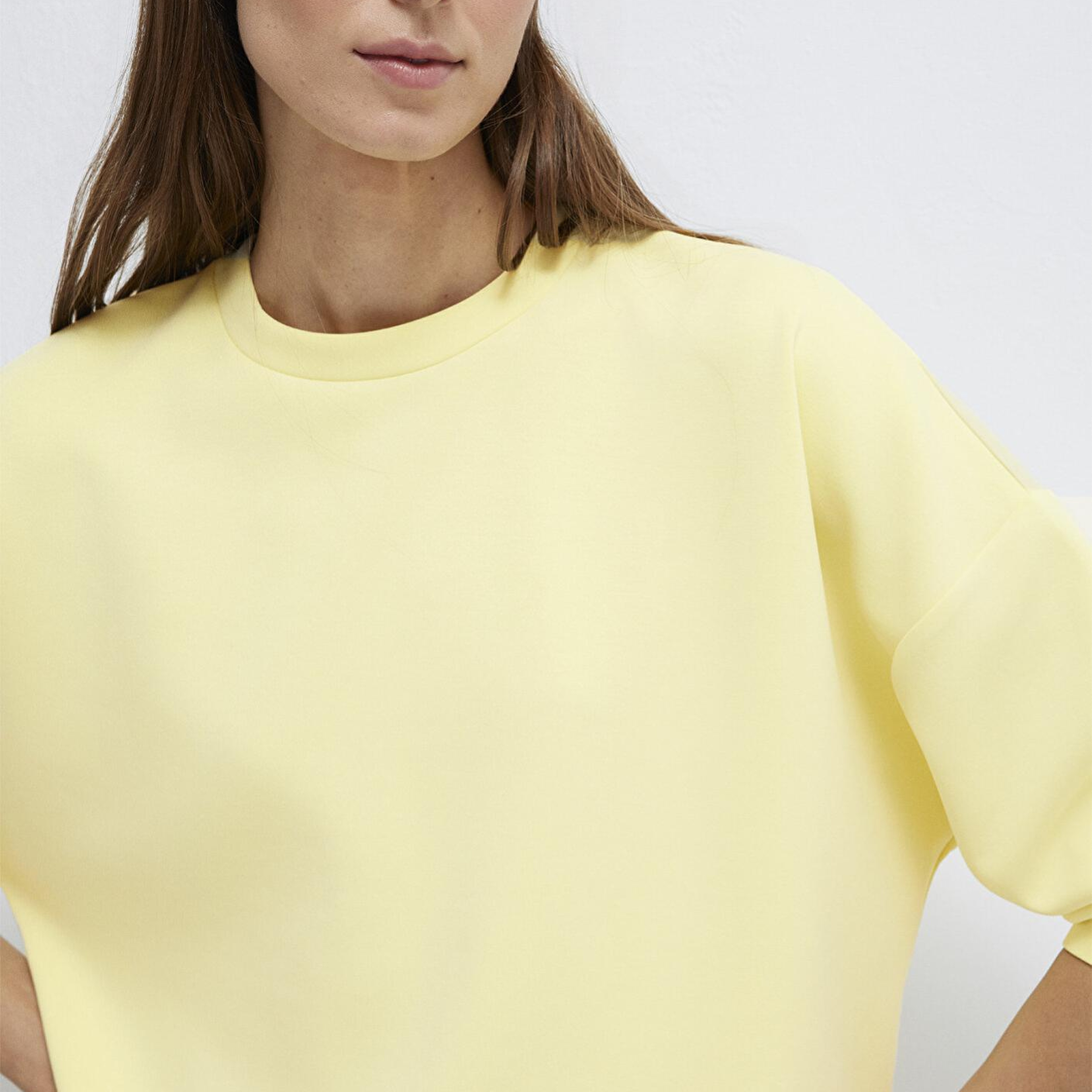 Mavi Lux Touch (TENCEL™) Modal Sarı Sweatshirt 168837-91390
