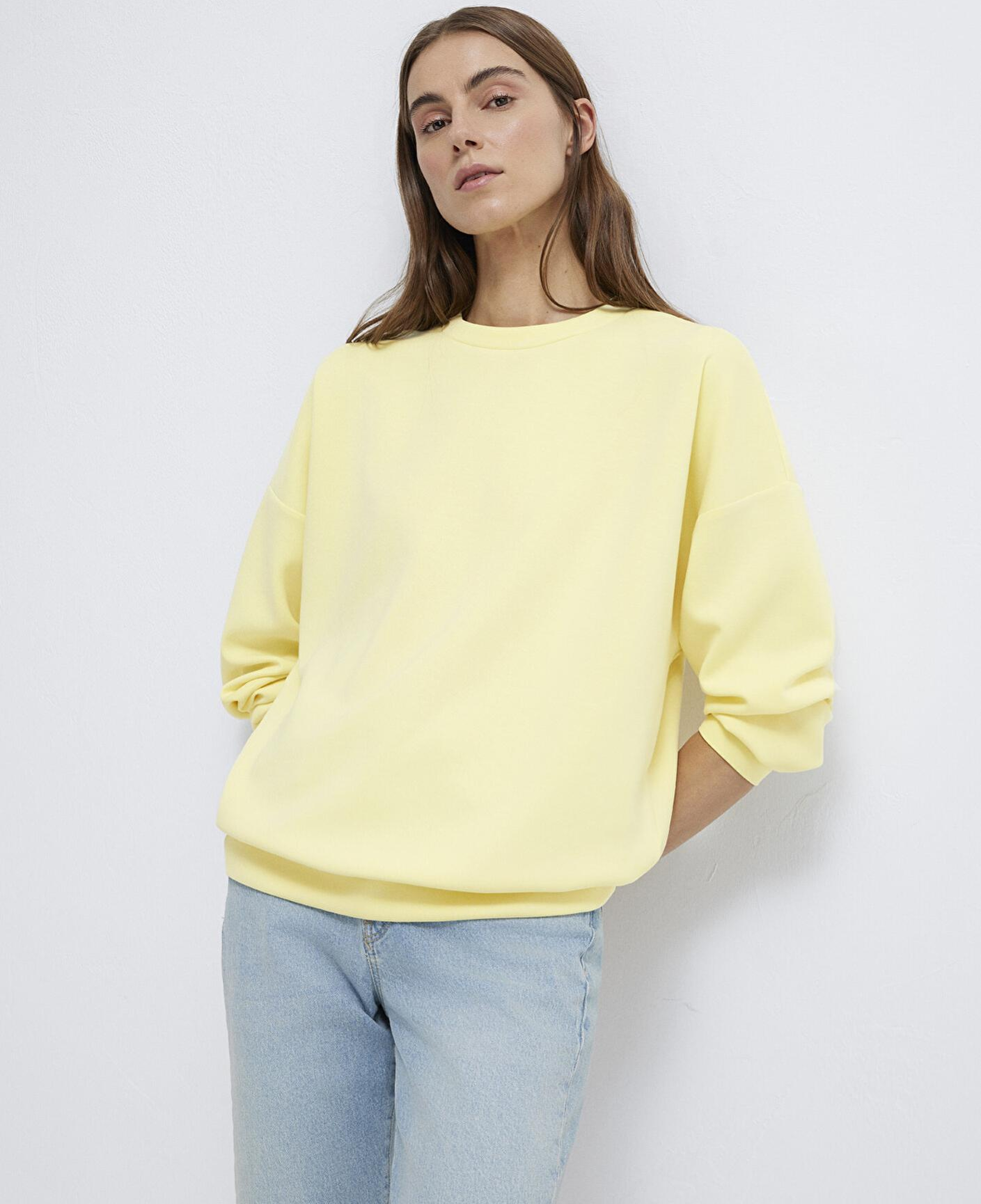 Mavi Lux Touch (TENCEL™) Modal Sarı Sweatshirt 168837-91390