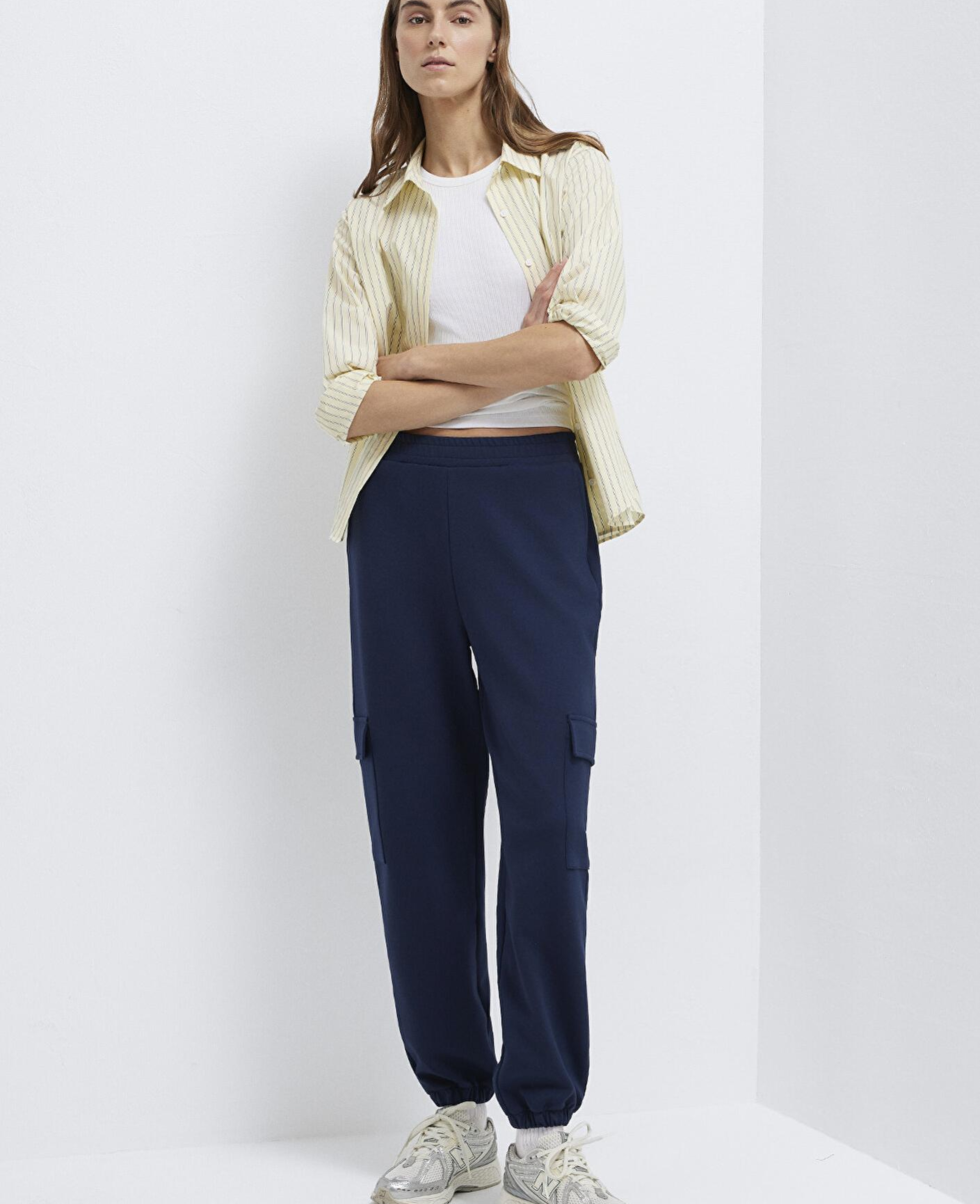 Mavi Lacivert Kargo Eşofman Altı 1011176-70497