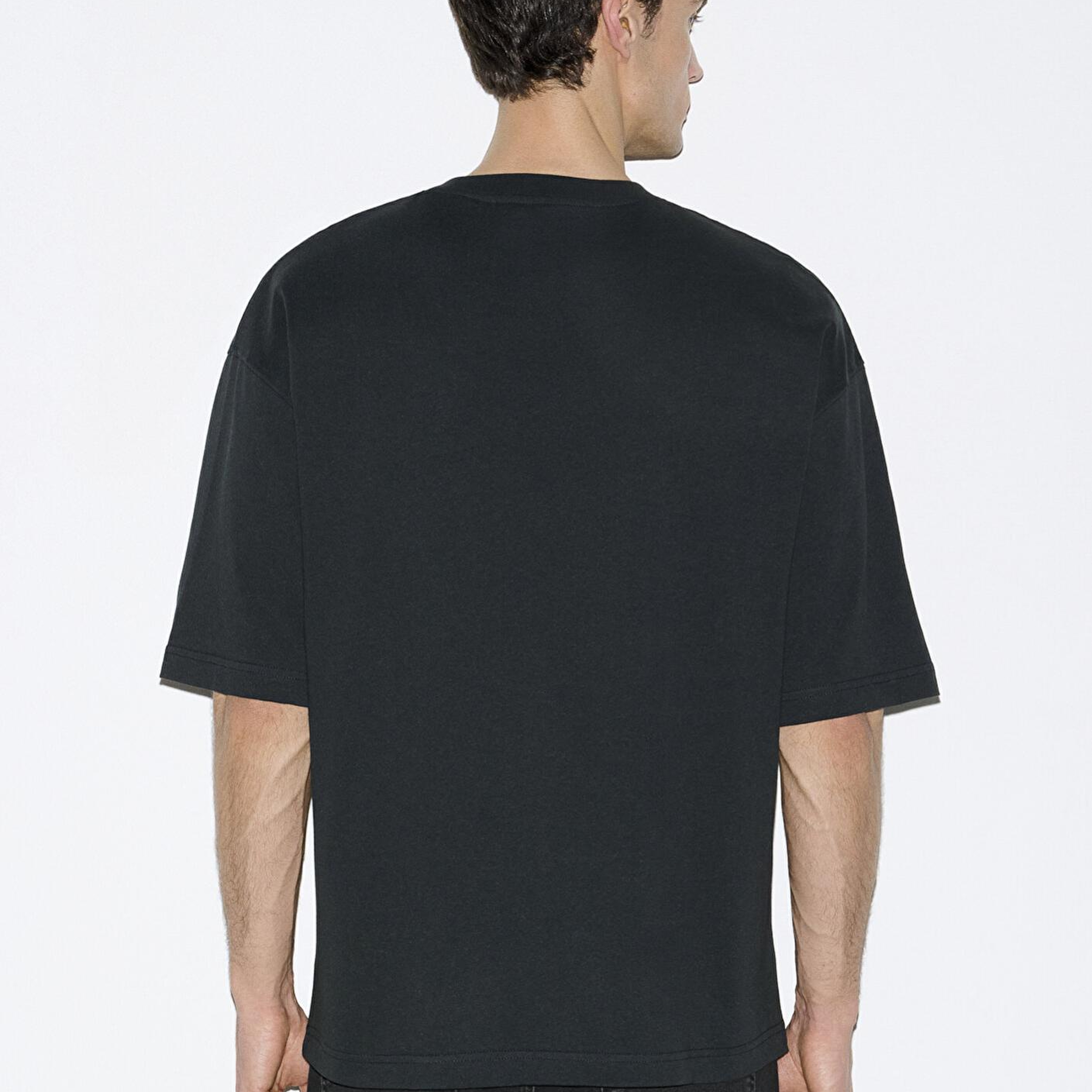 Mavi You Own My Heart Baskılı Siyah Tişört Oversize / Geniş Kesim 0613253-71379