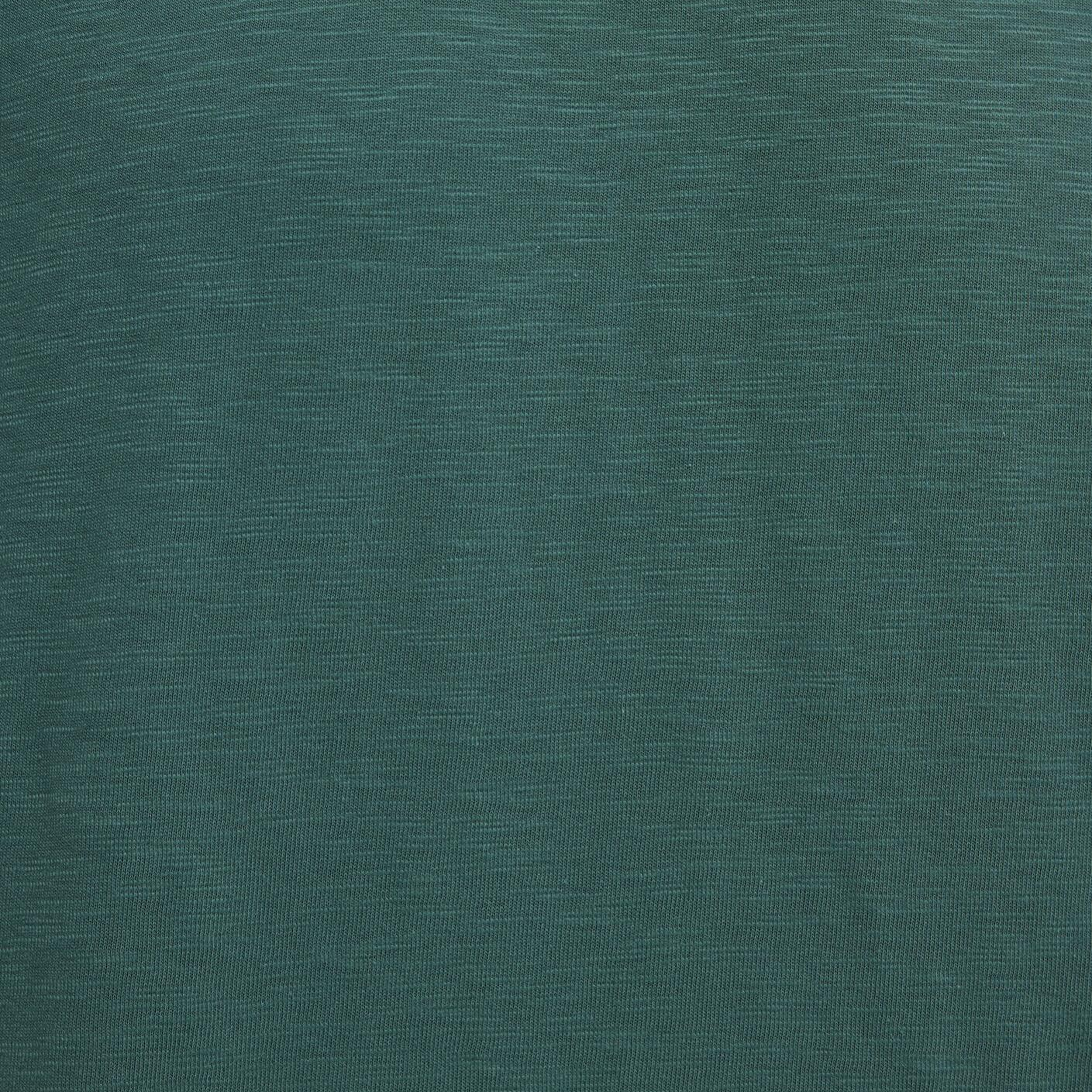 Mavi Yeşil Basic Tişört Loose Fit / Bol Rahat Kesim 0613146-71930