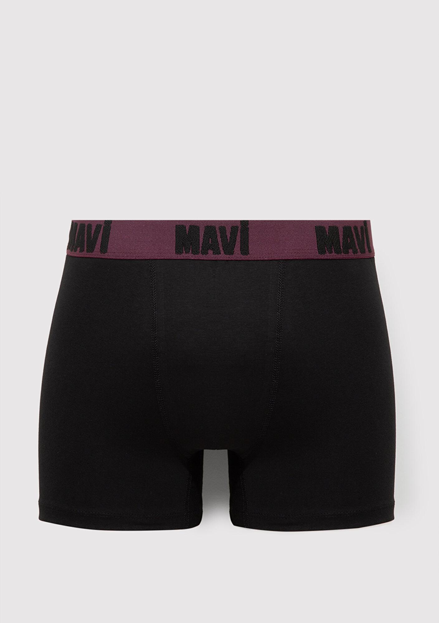 Mavi 3lü Siyah Basic Boxer 0912269-900