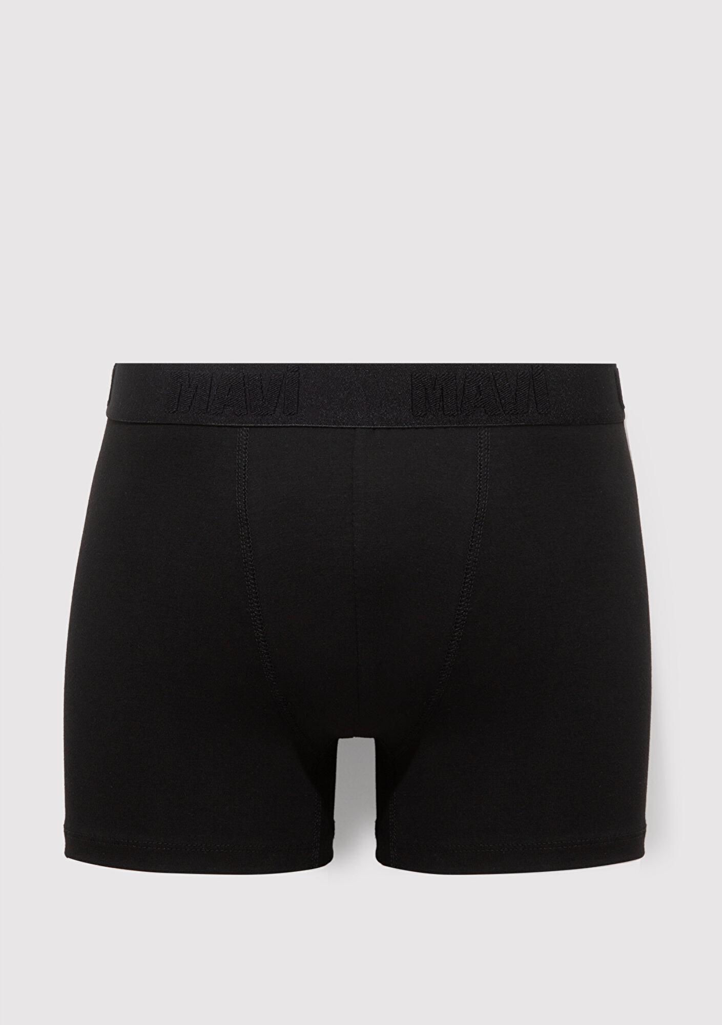 Mavi 3lü Siyah Basic Boxer 0912269-900