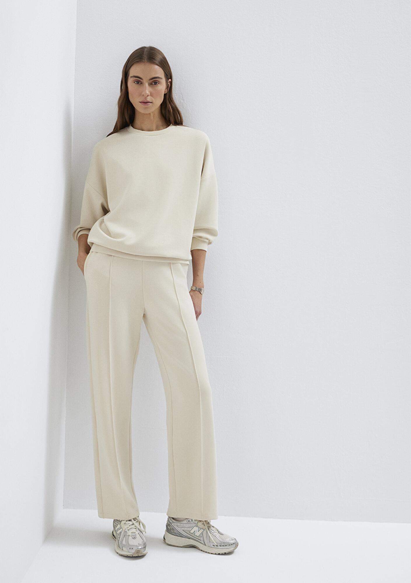 Mavi Sporty Lux (TENCEL™) Ekru Eşofman Altı 1010634-70065