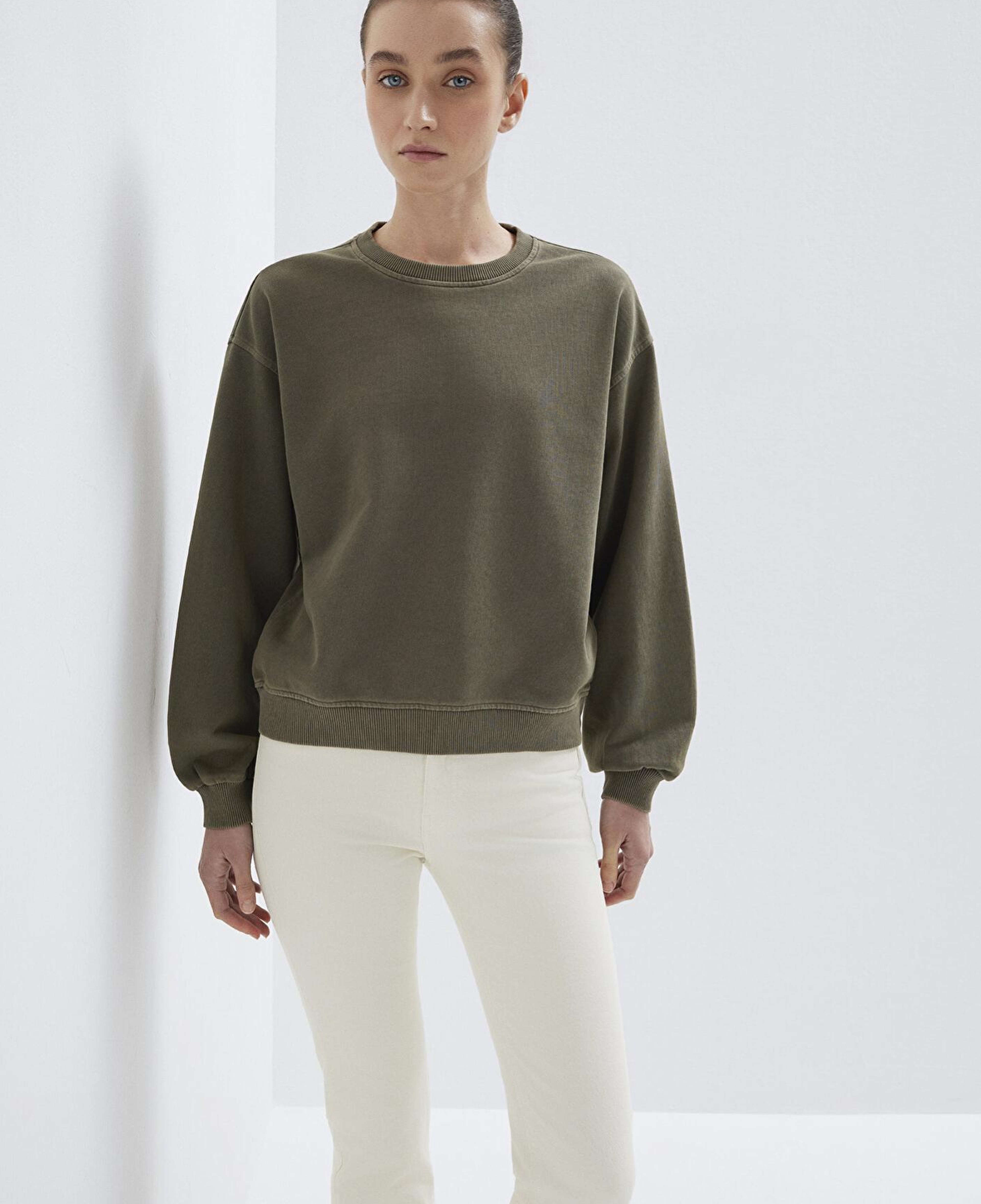 Mavi Bisiklet Yaka Haki Sweatshirt 1S10475-80769