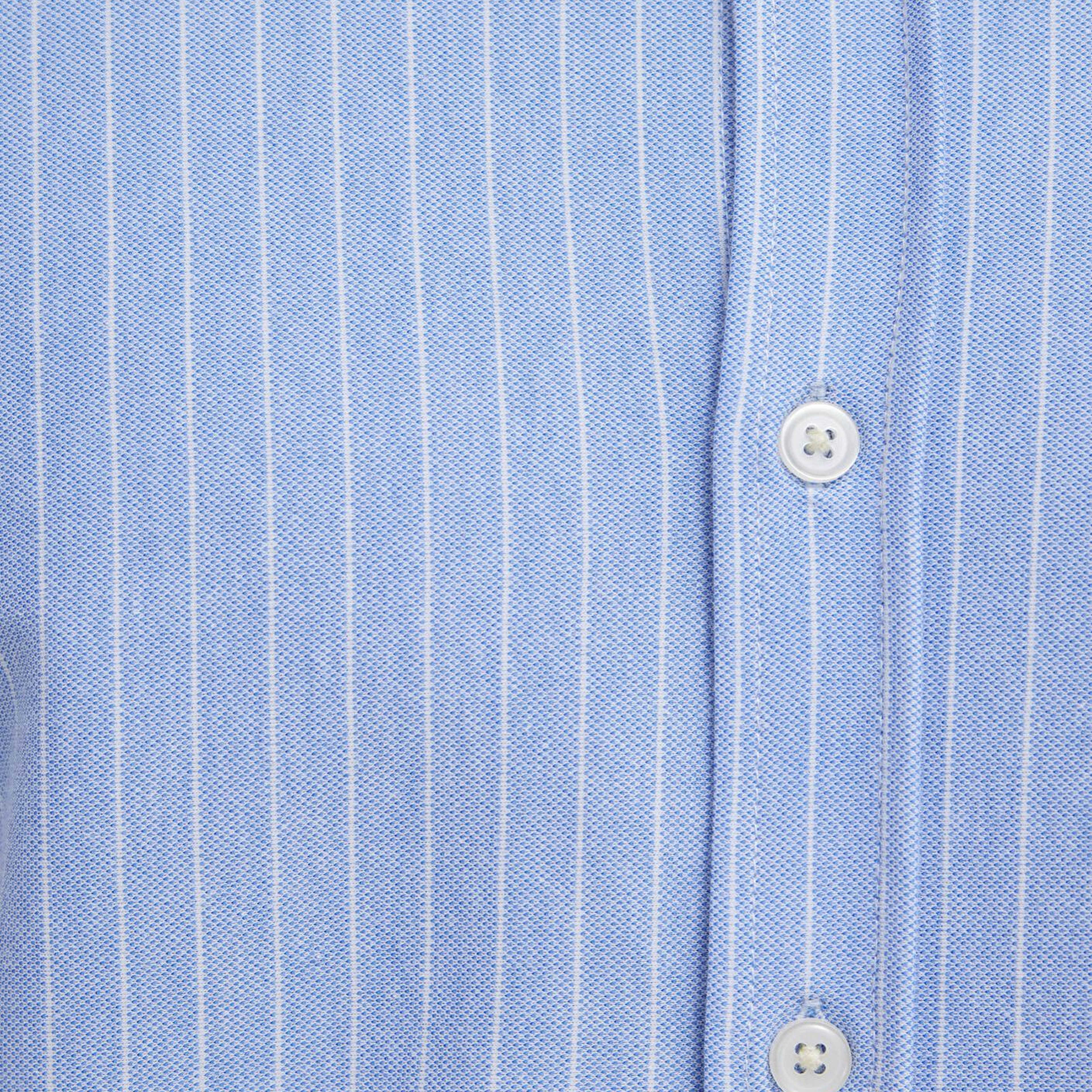 Mavi Çizgili Mavi Gömlek Slim Fit / Dar Kesim 0211858-91409