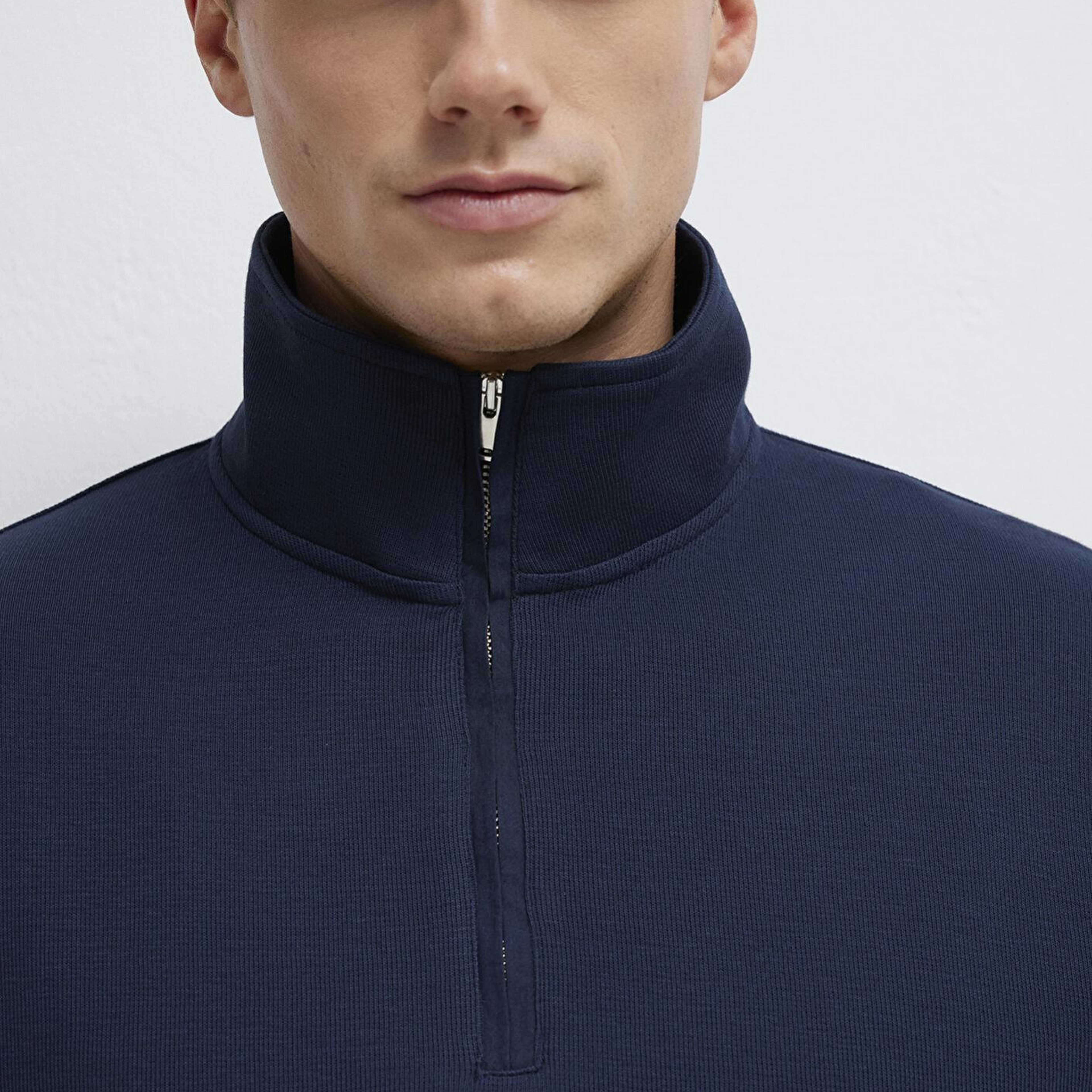 Mavi Yarı Fermuarlı Lacivert Sweatshirt 0S10537-86623