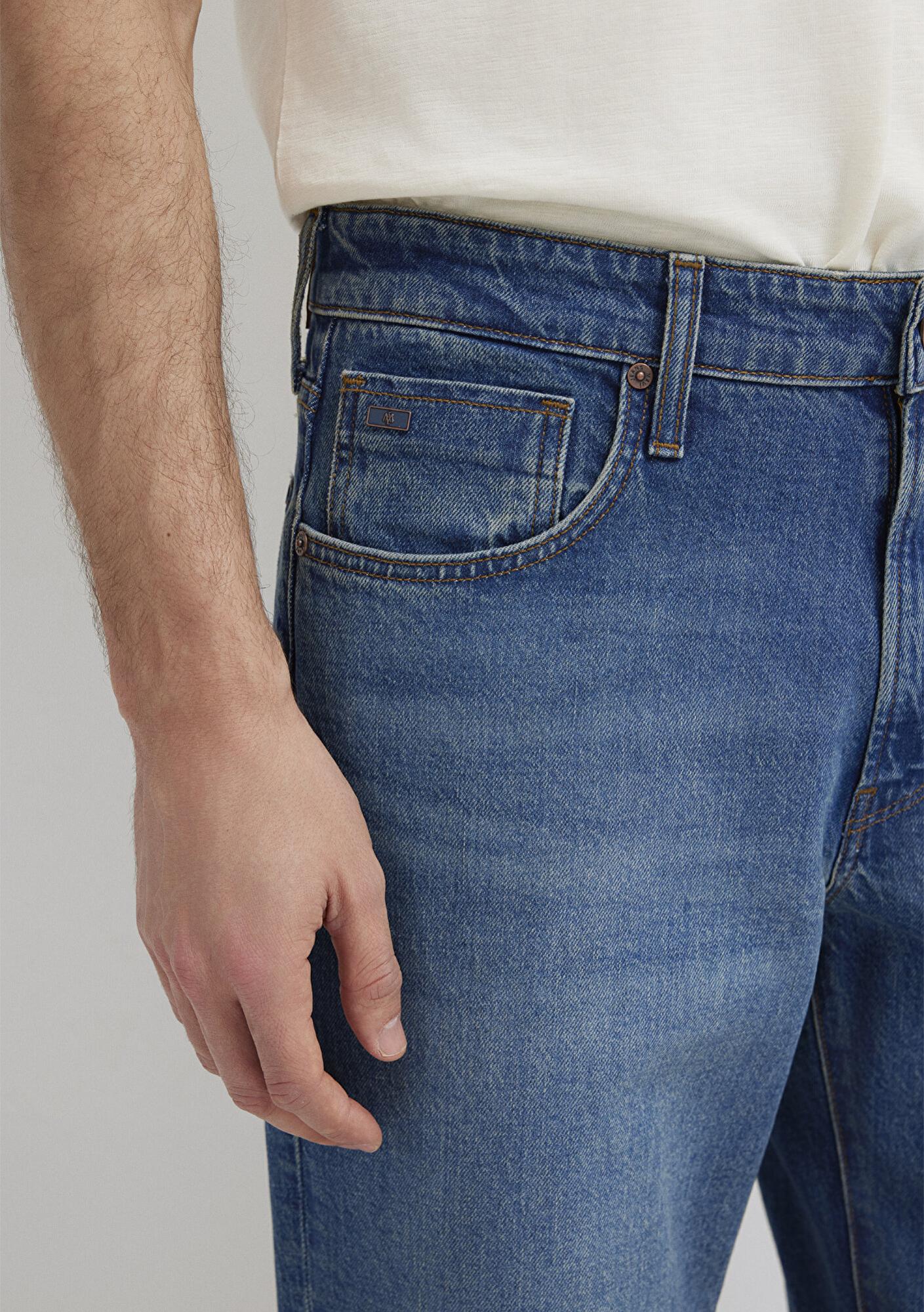 Mavi Marlon Classic Denim Puslu Indigo Mavisi Jean Pantolon 0019166-A2952