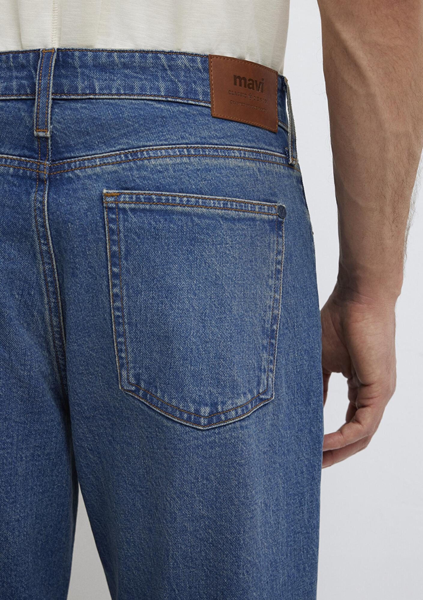 Mavi Marlon Classic Denim Puslu Indigo Mavisi Jean Pantolon 0019166-A2952