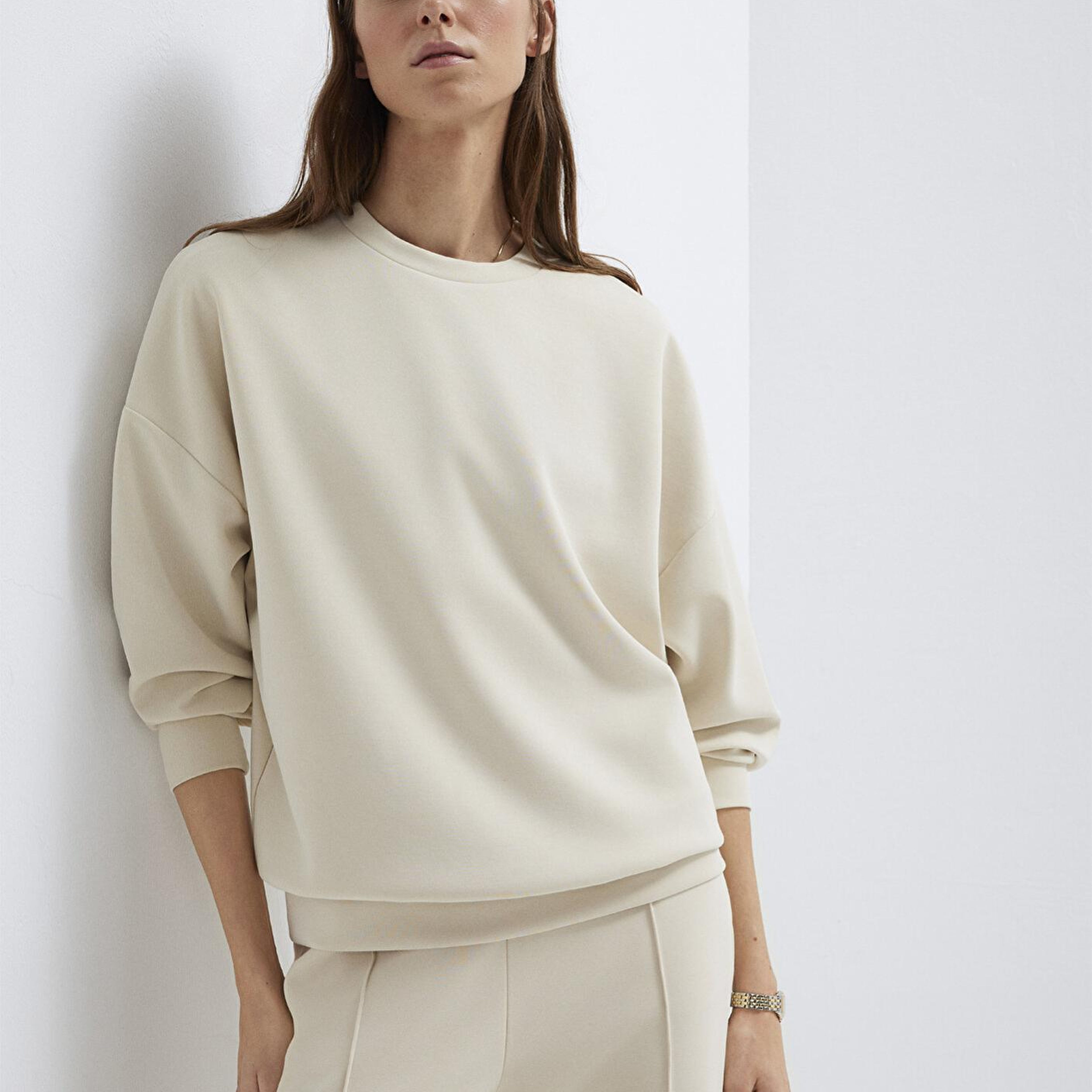 Mavi Lux Touch (TENCEL™) Modal Ekru Sweatshirt 168837-70065