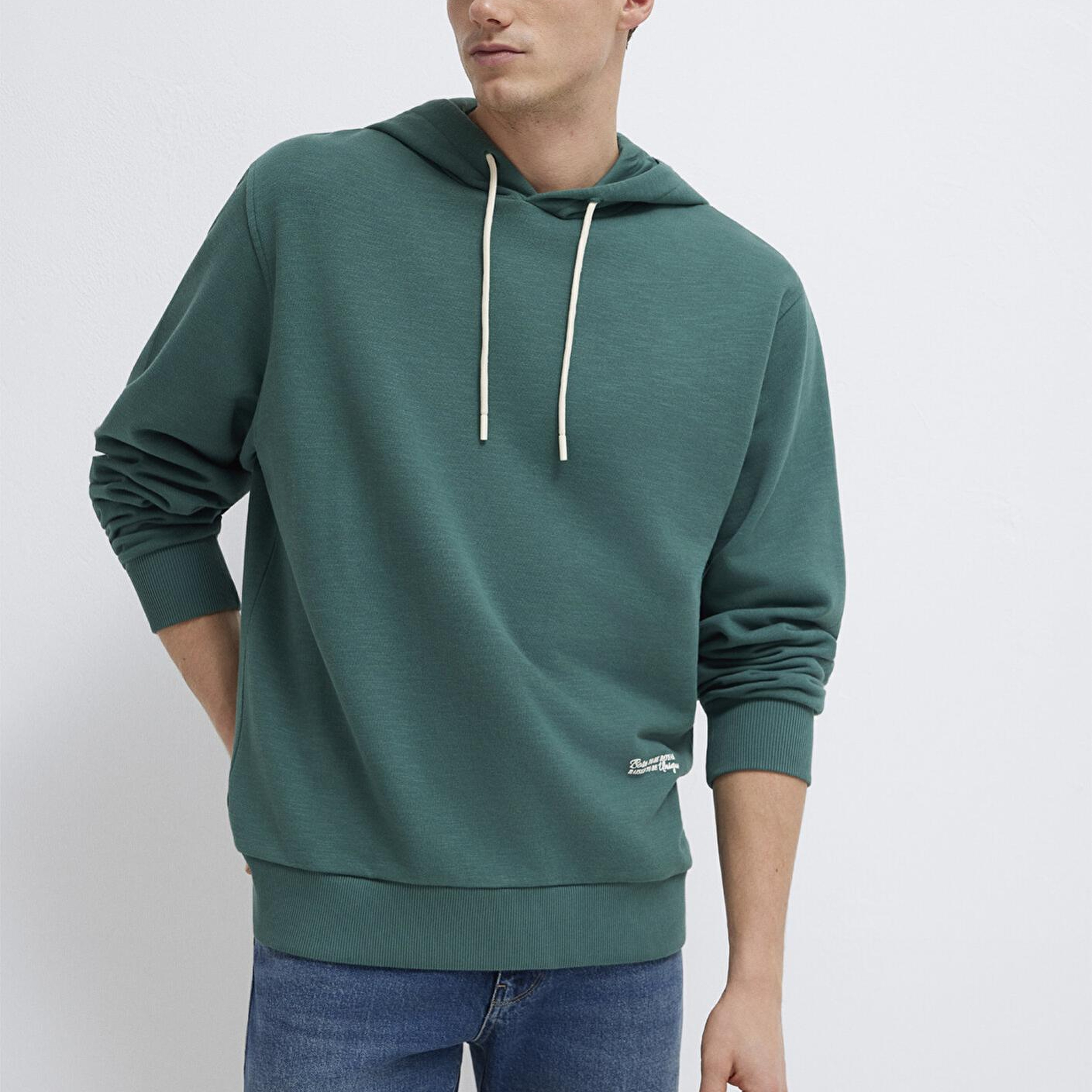 Mavi Kapüşonlu Yeşil Sweatshirt 0S10534-71930